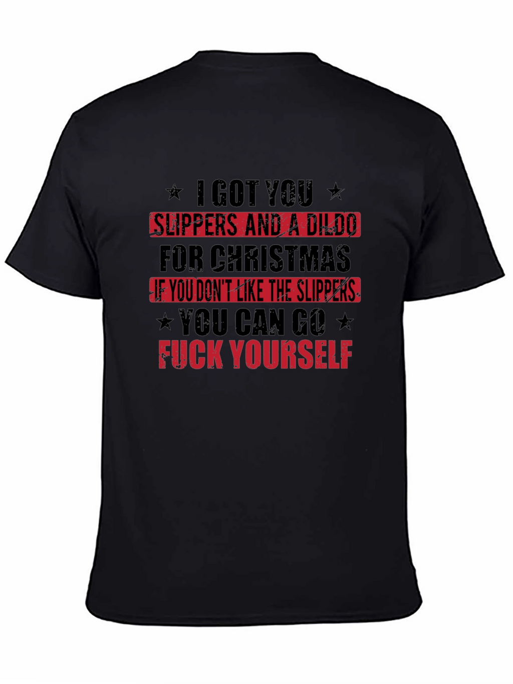 Offensive Christmas Slipper T-Shirt