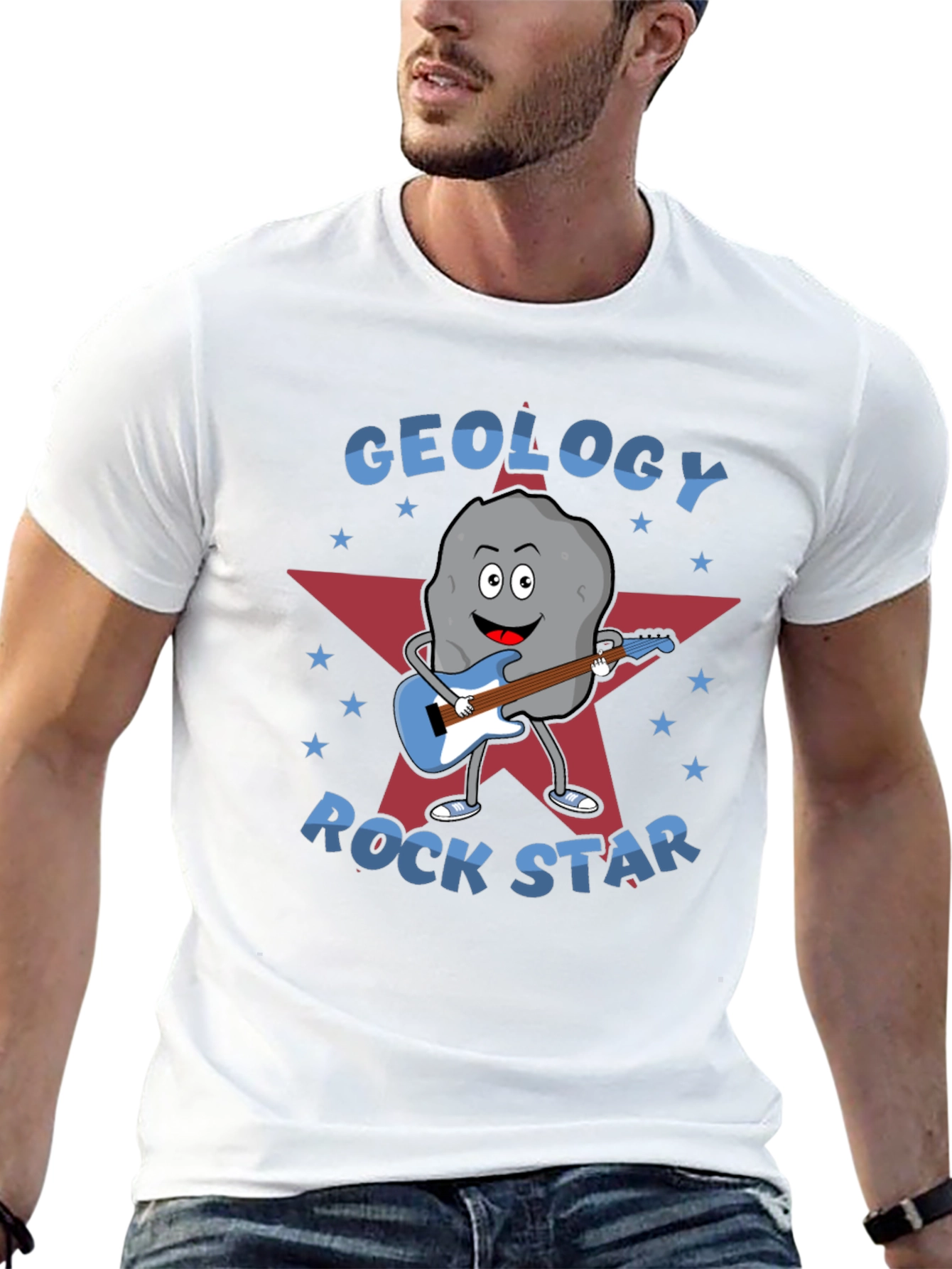 Geology Rock Star Graphic T-Shirt
