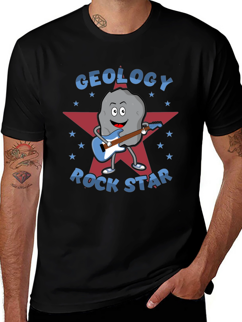 Geology Rock Star Graphic T-Shirt