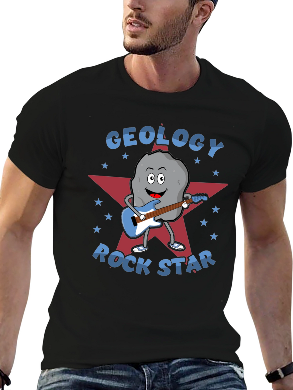 Geology Rock Star Graphic T-Shirt