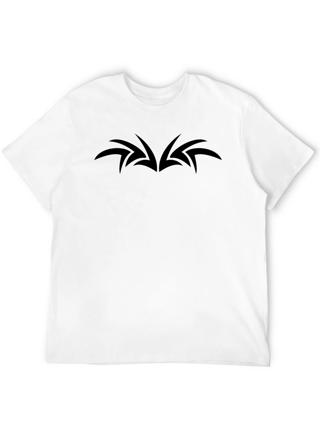 Mens Black T-Shirt - Abstract Wing Design