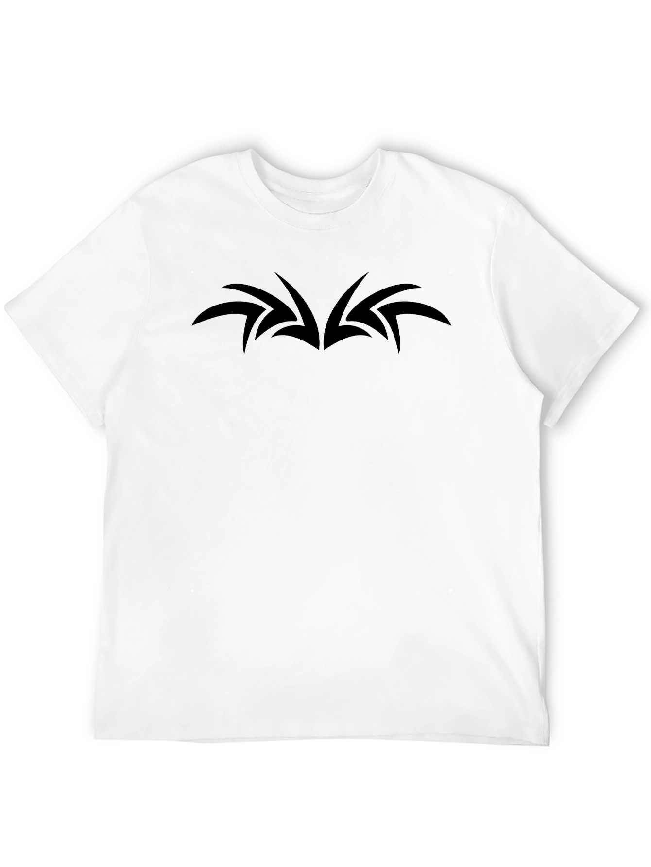Mens Black T-Shirt - Abstract Wing Design