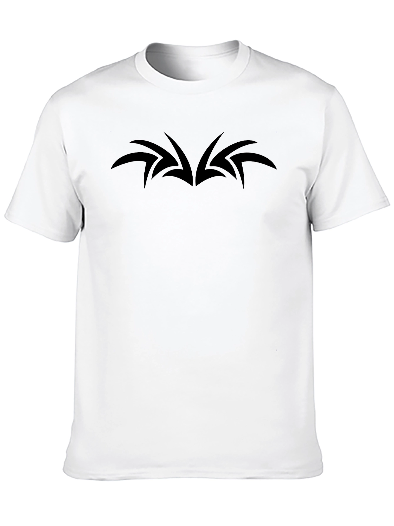 Mens Black T-Shirt - Abstract Wing Design