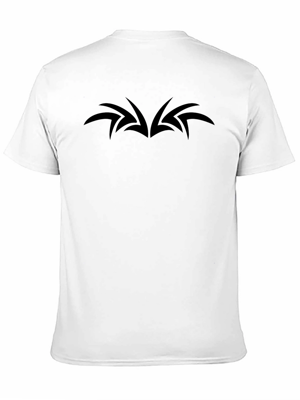 Mens Black T-Shirt - Abstract Wing Design