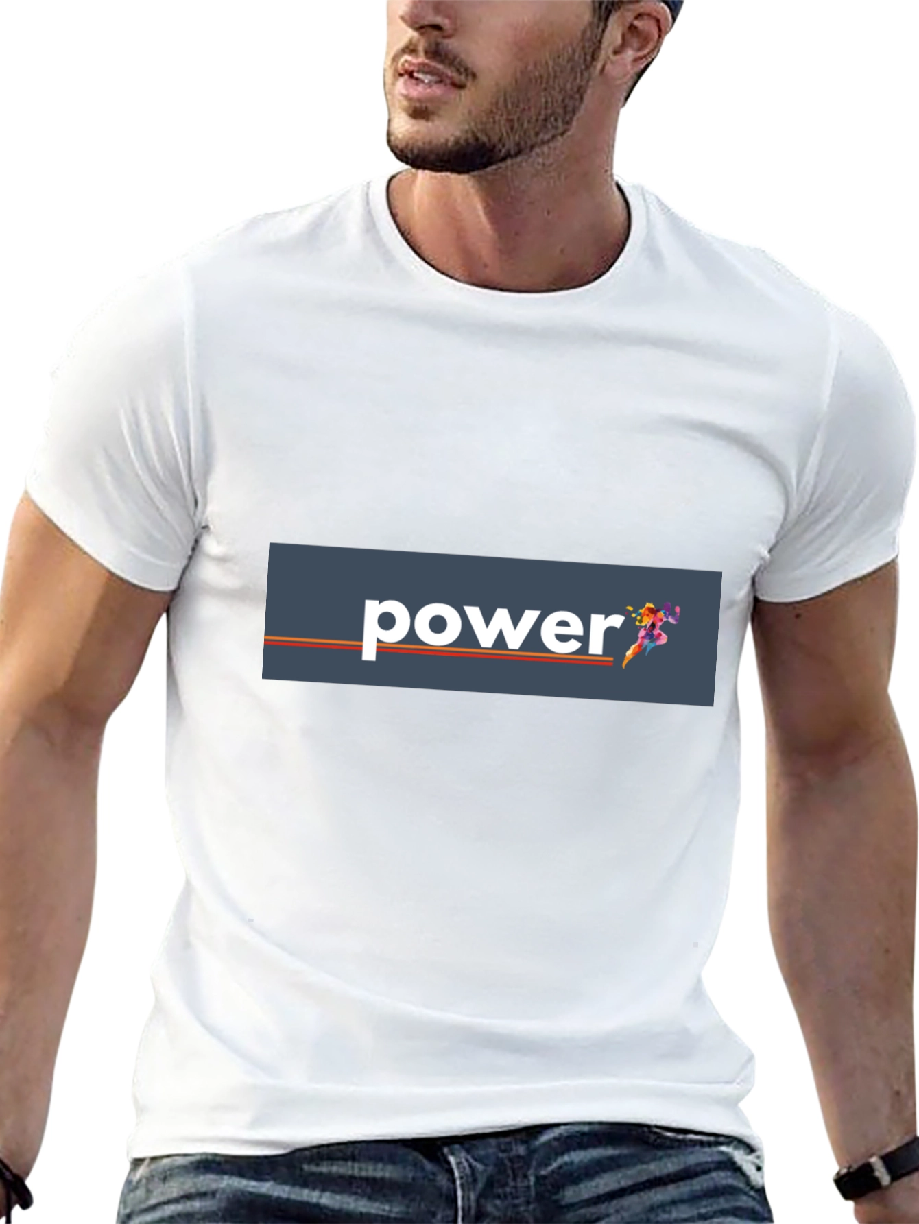 Power Graphic Tee - Mens Black T-Shirt