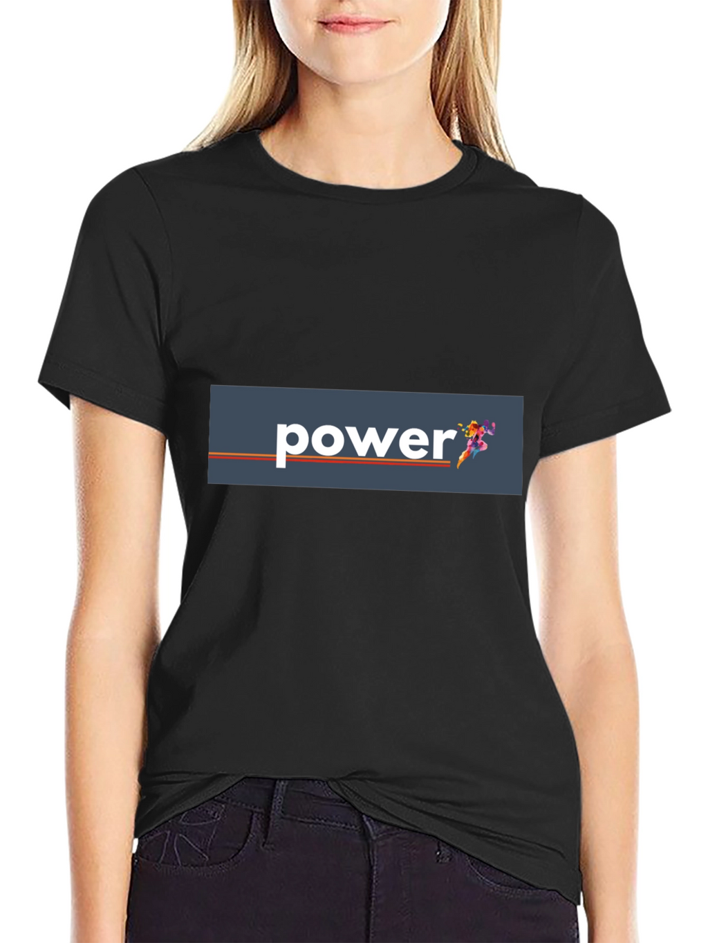 Power Graphic Tee - Mens Black T-Shirt