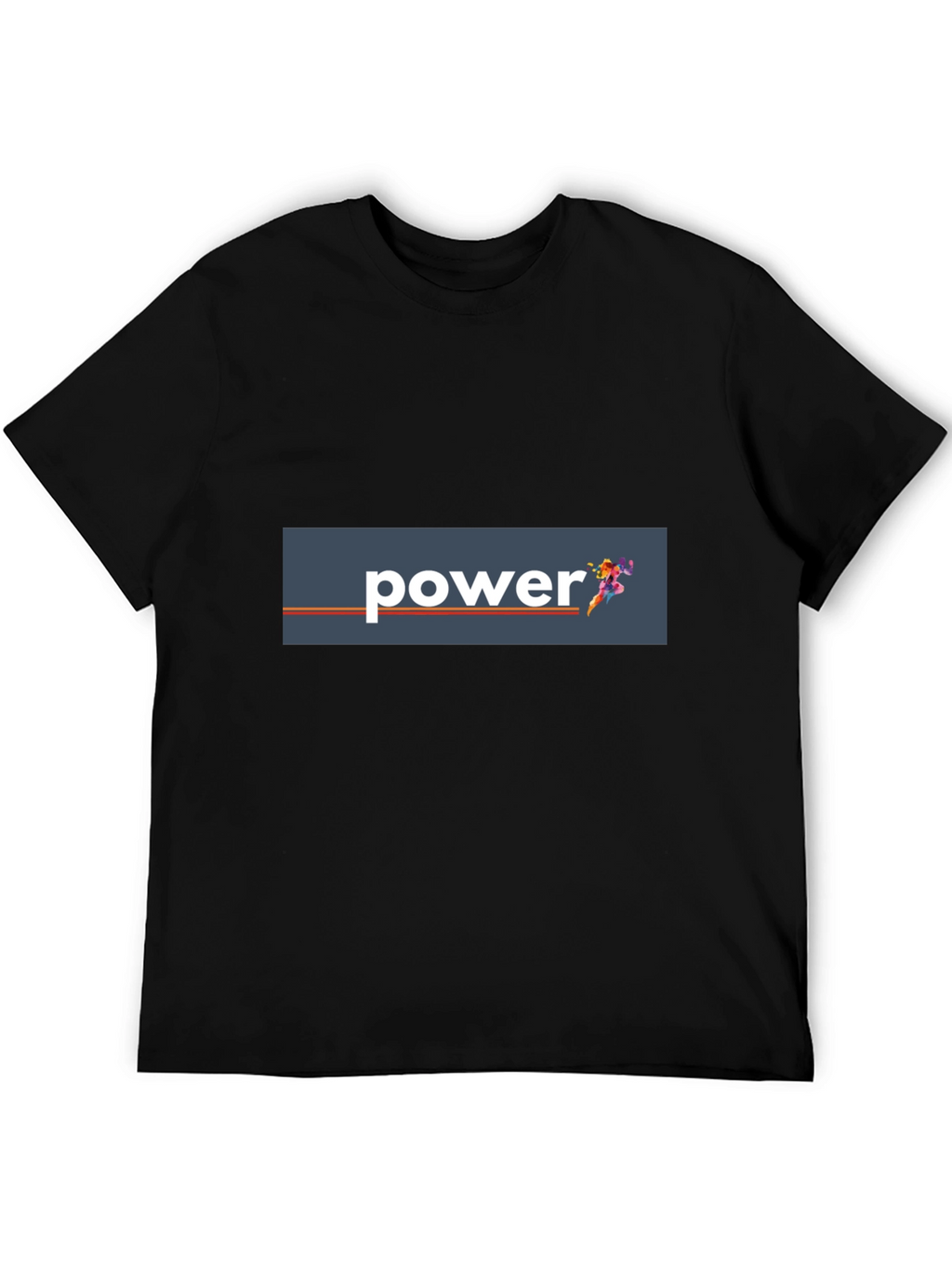 Power Graphic Tee - Mens Black T-Shirt