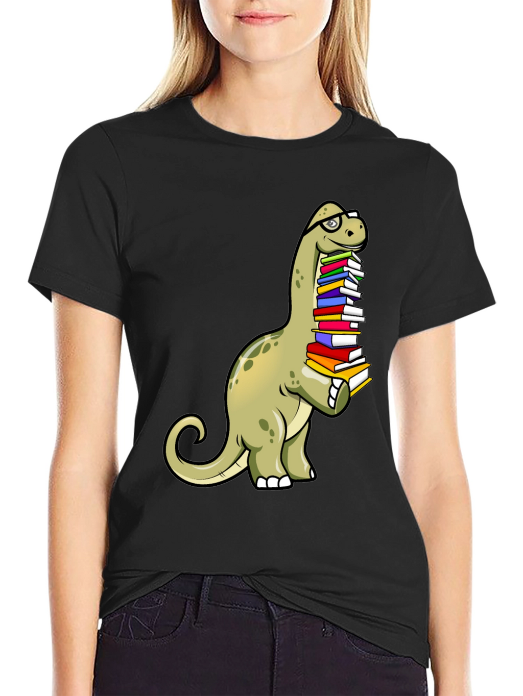 Dino Reader T-Shirt: Bookworm Brontosaurus