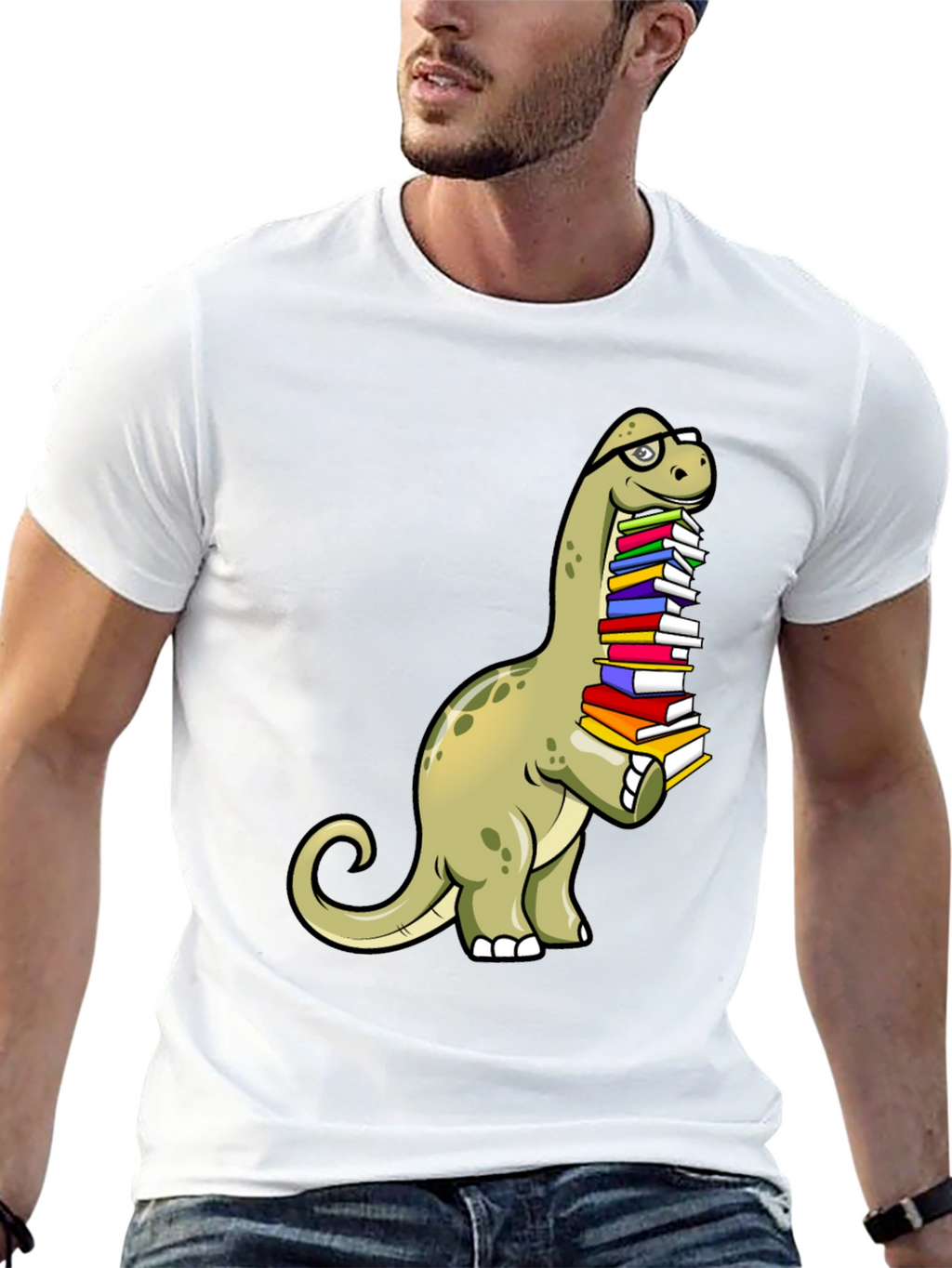 Dino Reader T-Shirt: Bookworm Brontosaurus