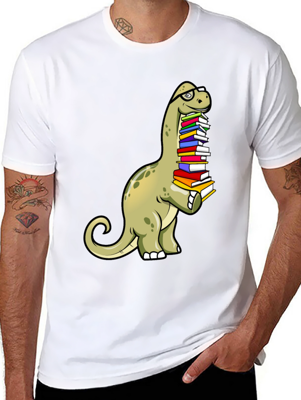 Dino Reader T-Shirt: Bookworm Brontosaurus