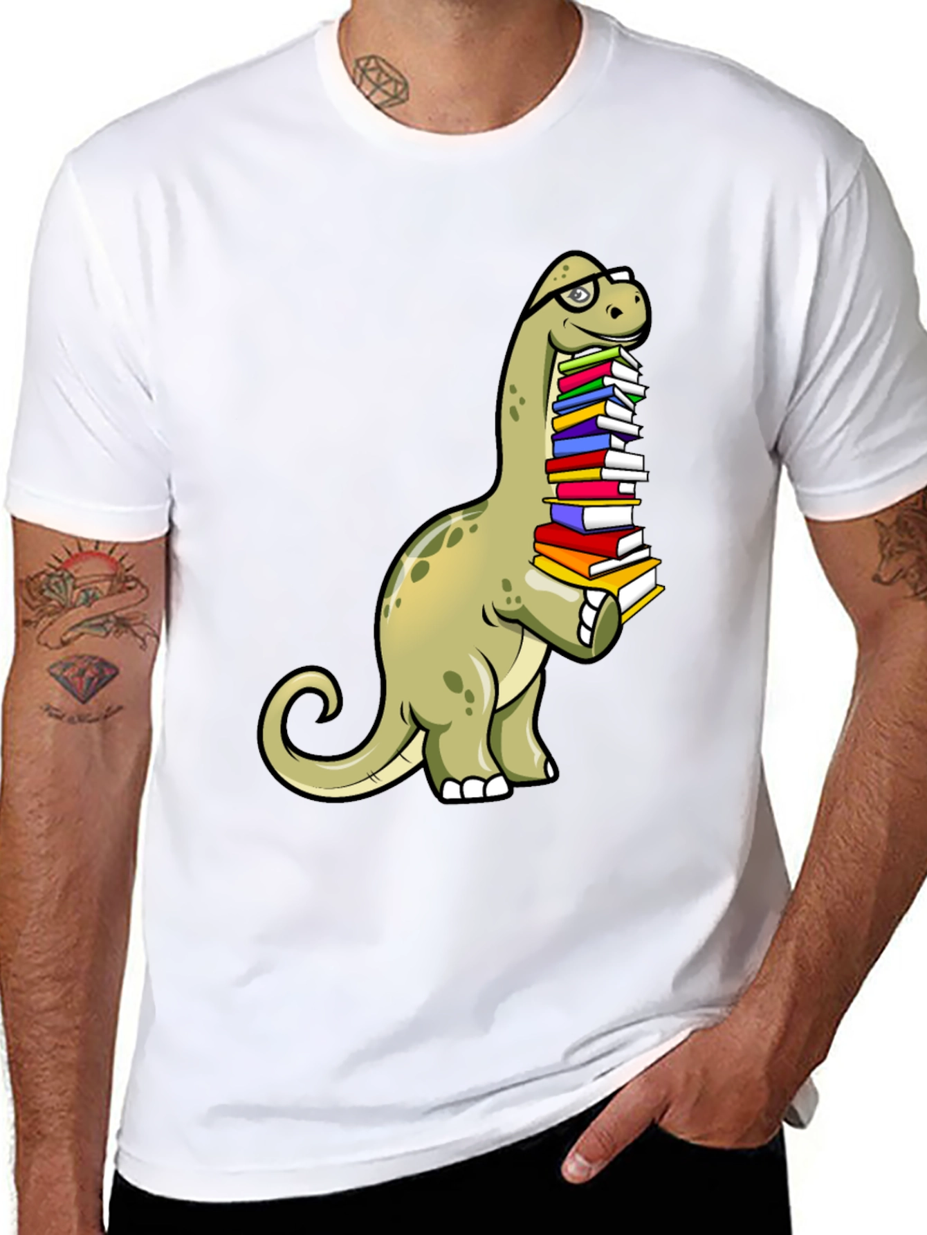 Dino Reader T-Shirt: Bookworm Brontosaurus