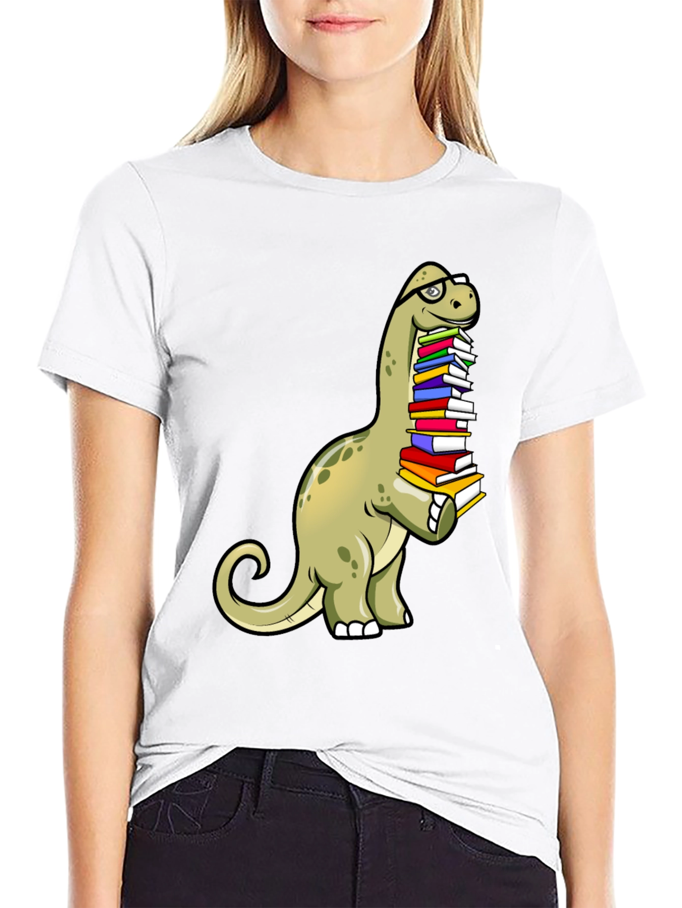 Dino Reader T-Shirt: Bookworm Brontosaurus