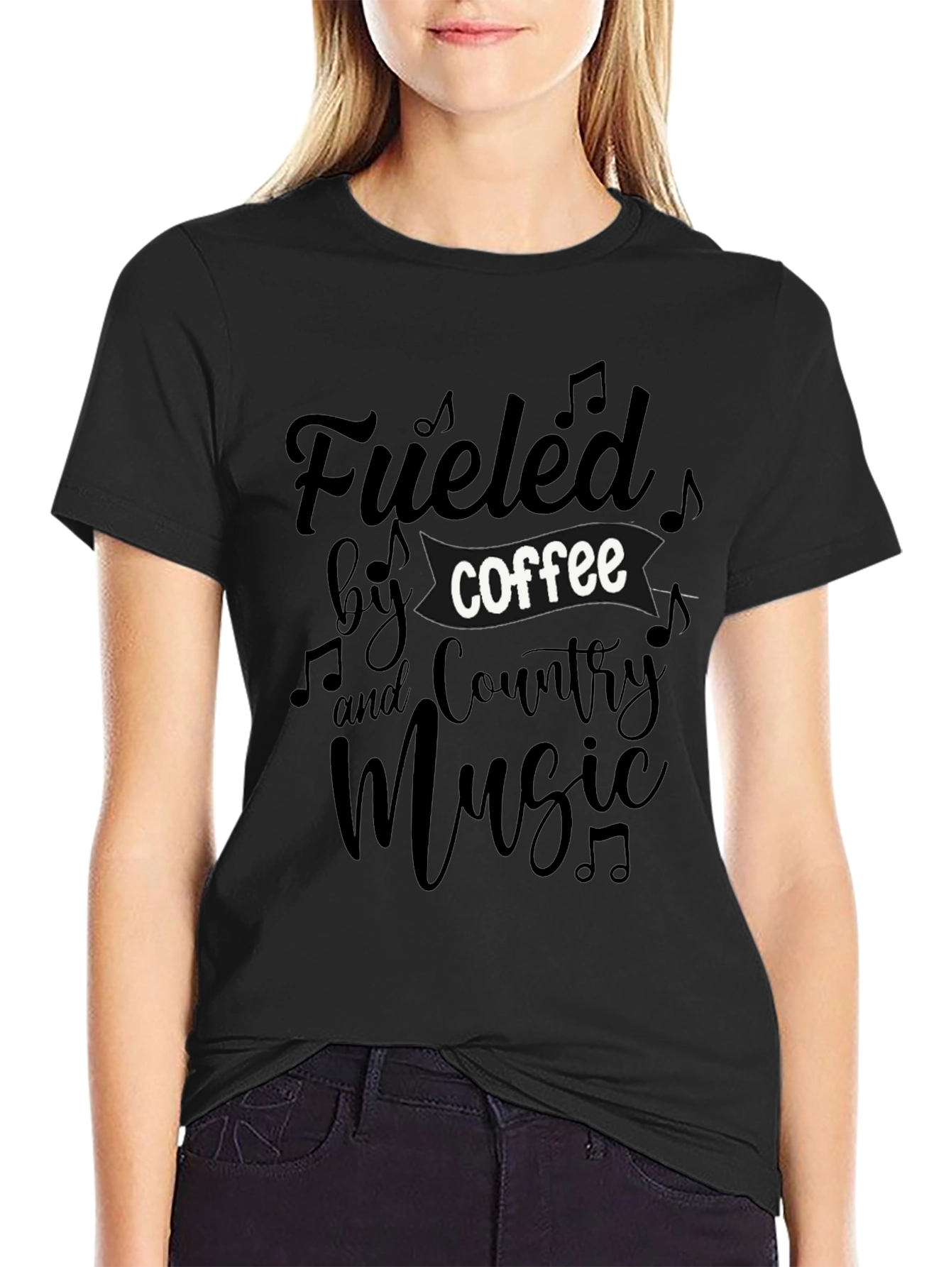 Fueled by Coffee & Country Music Graphic Tee