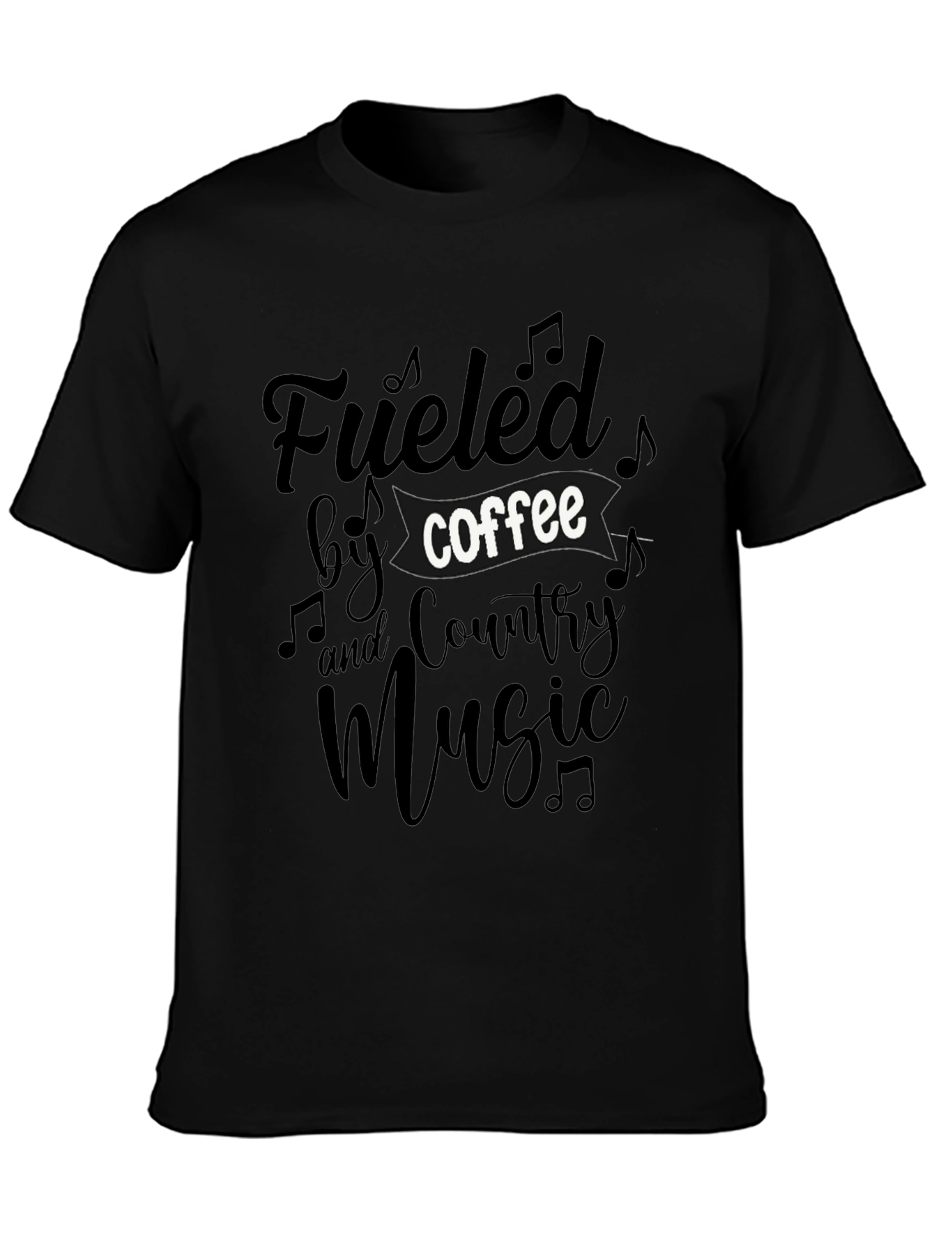 Fueled by Coffee & Country Music Graphic Tee