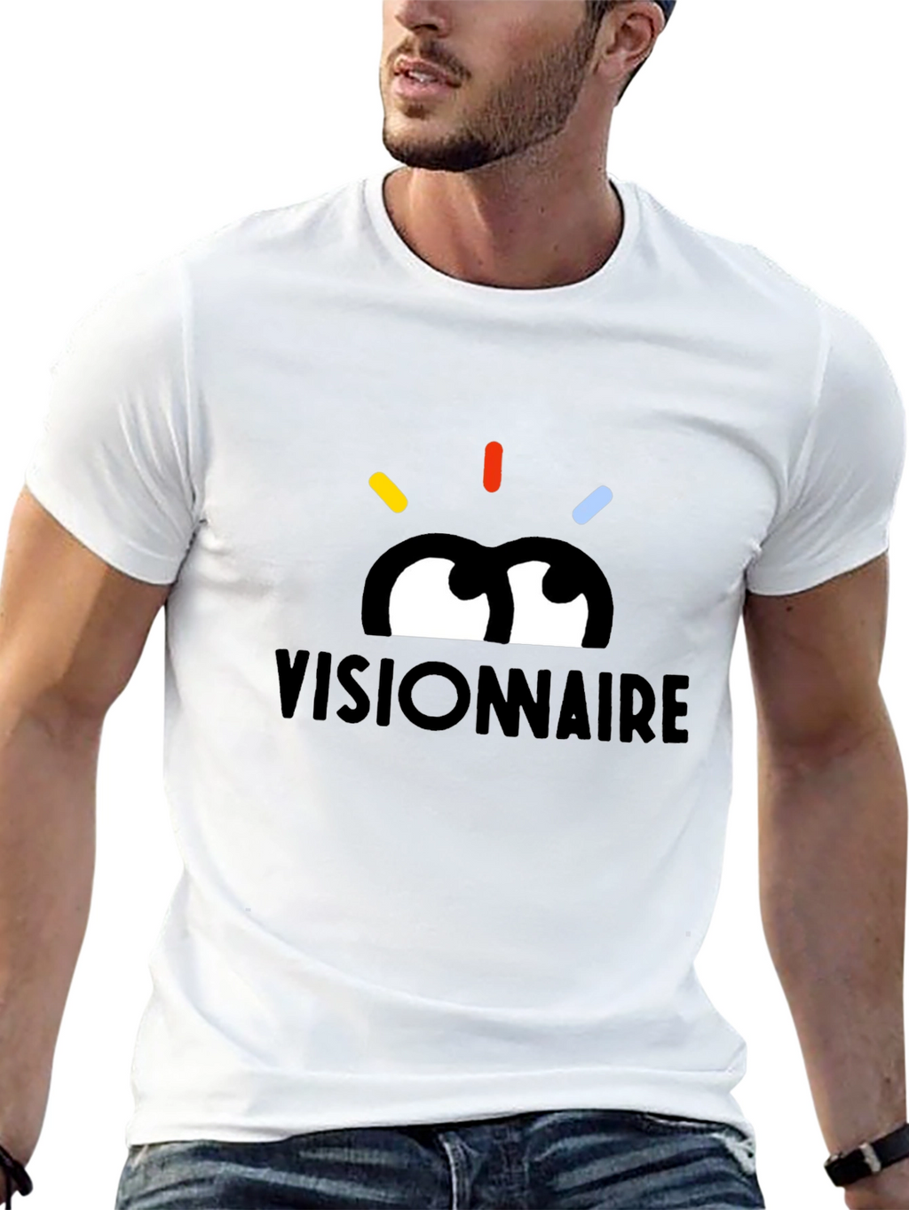 Visionnaire Graphic Tee - Modern Style