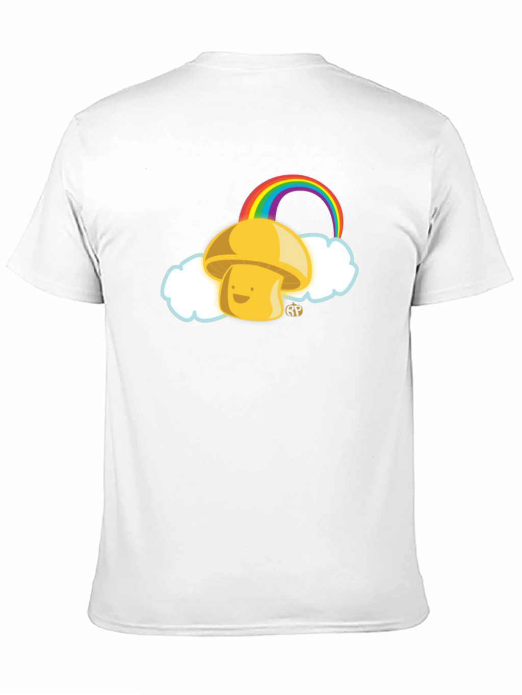 Mushroom Rainbow Graphic Tee - Funky Casual Wear