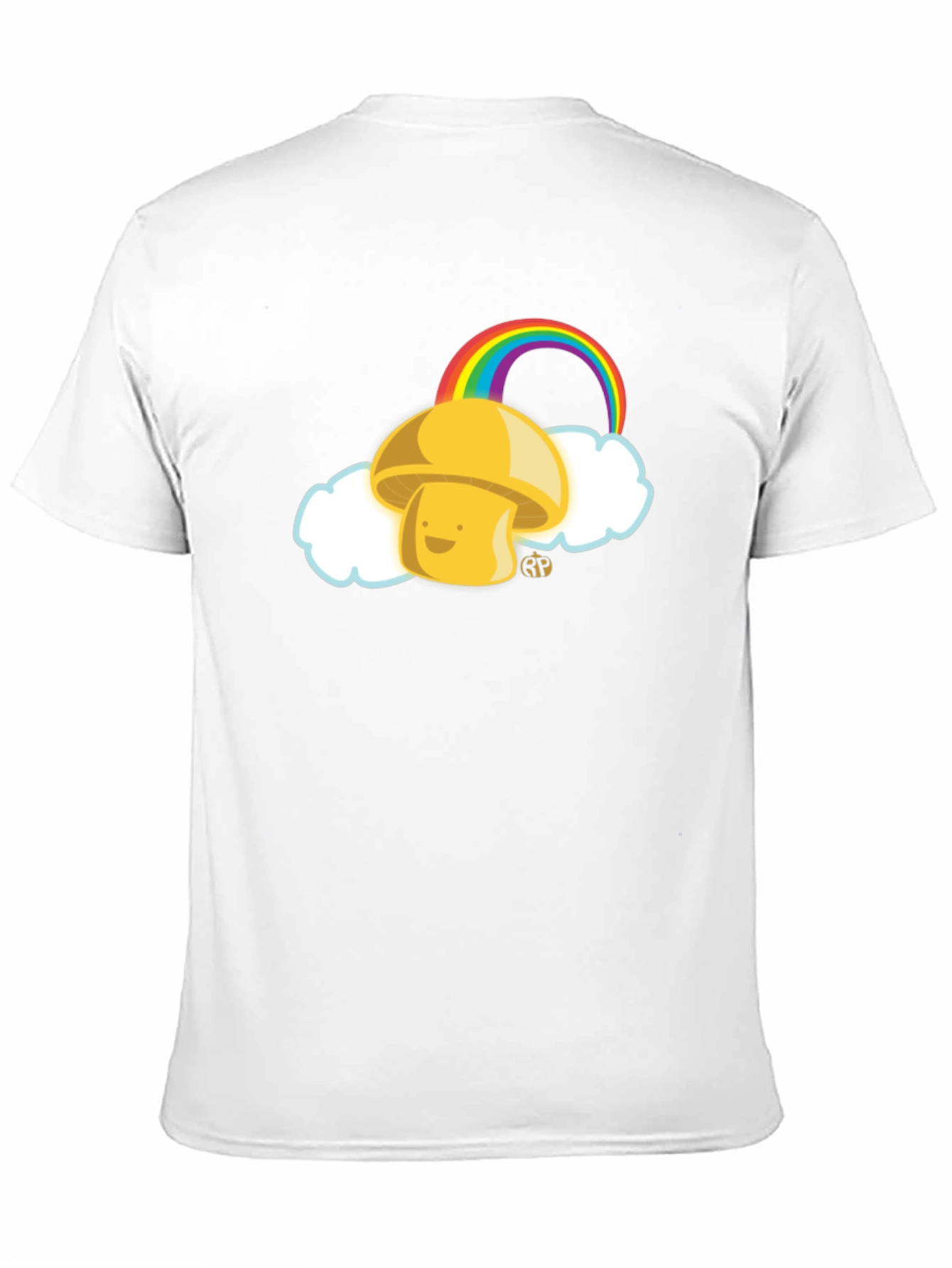 Mushroom Rainbow Graphic Tee - Funky Casual Wear