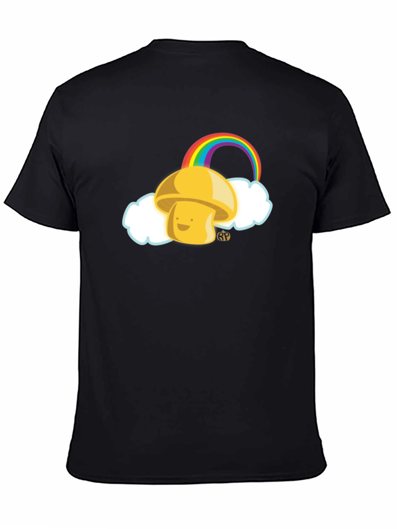 Mushroom Rainbow Graphic Tee - Funky Casual Wear