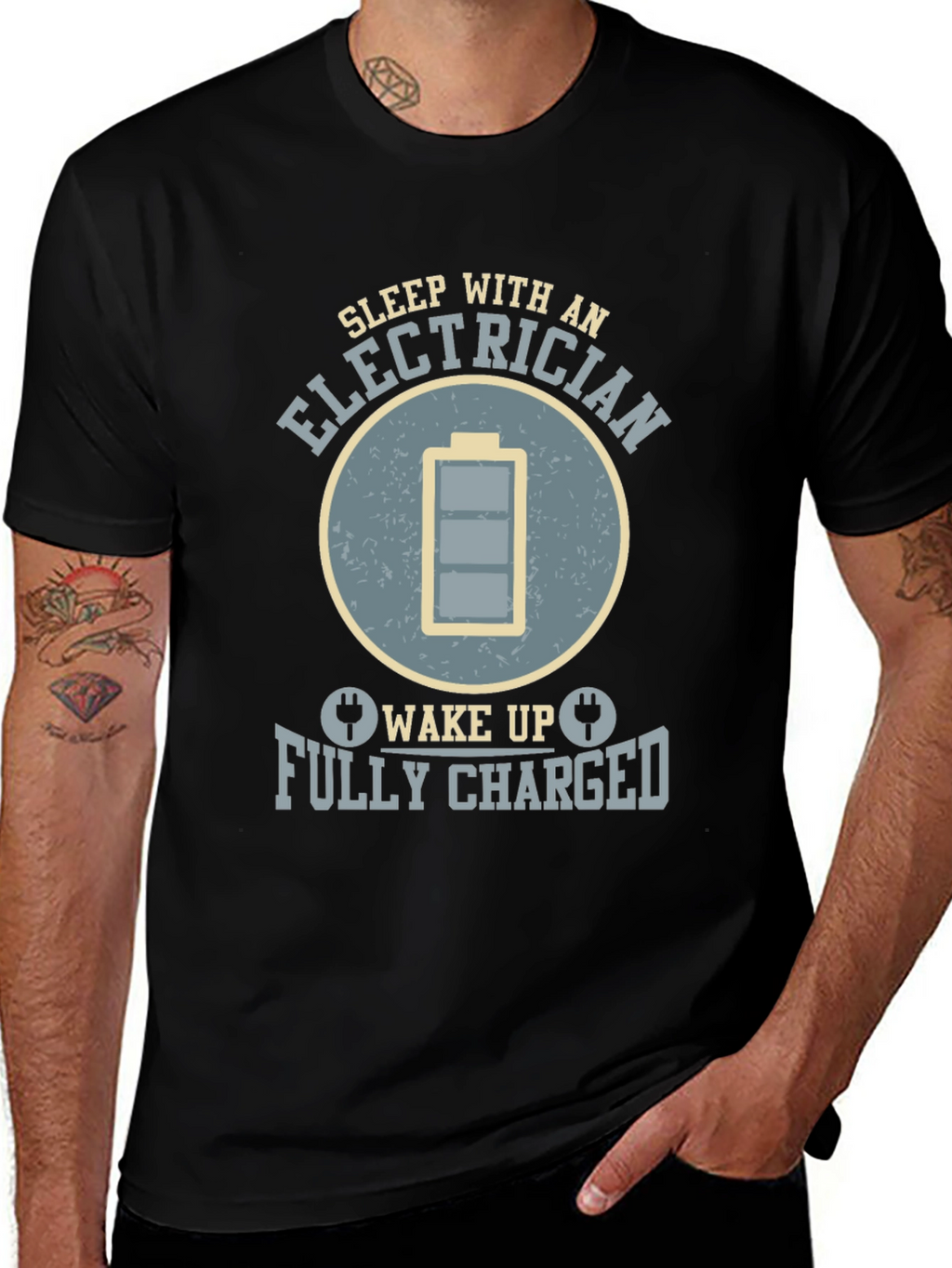 Electrician Humor Graphic T-Shirt