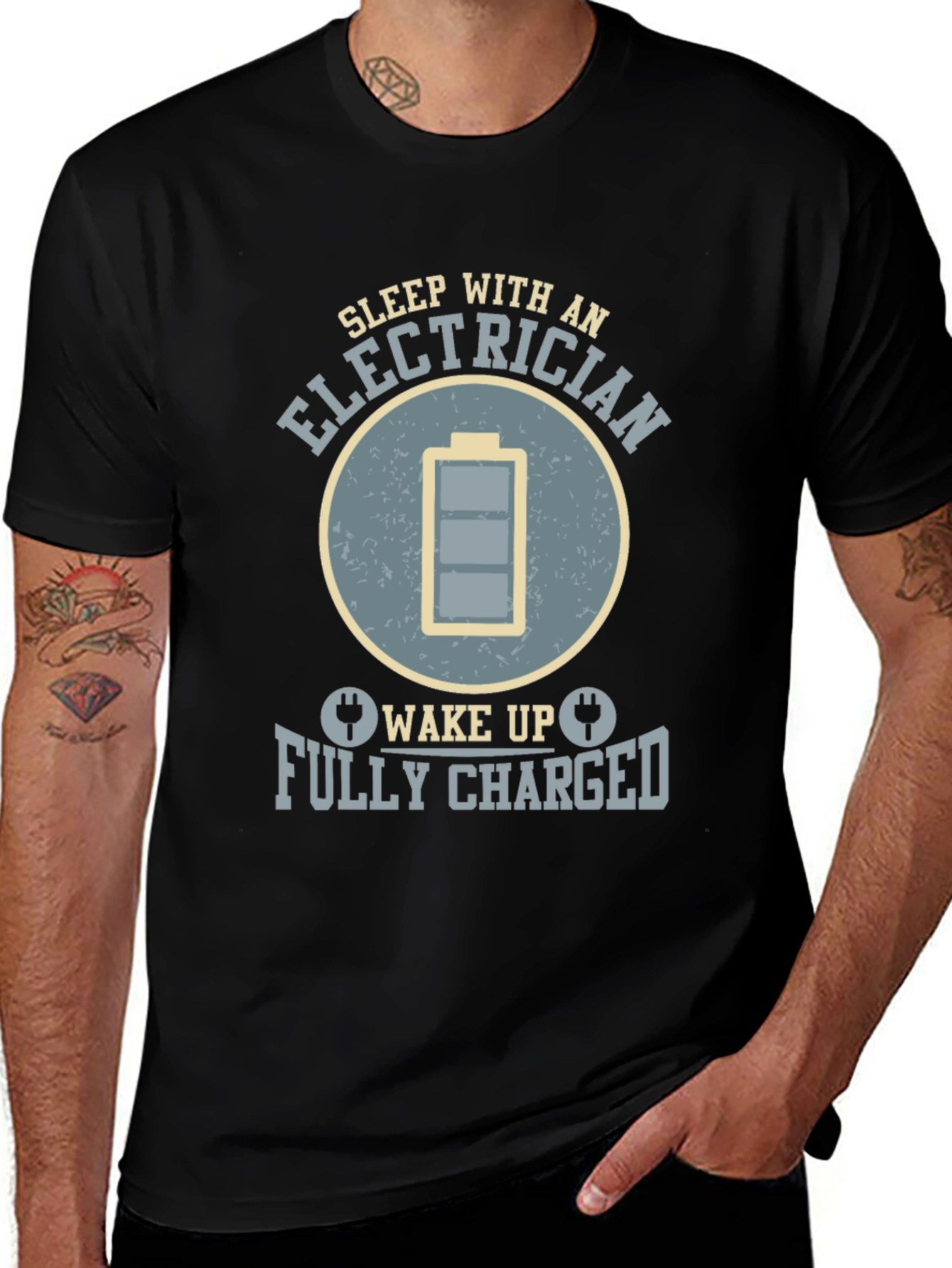 Electrician Humor Graphic T-Shirt