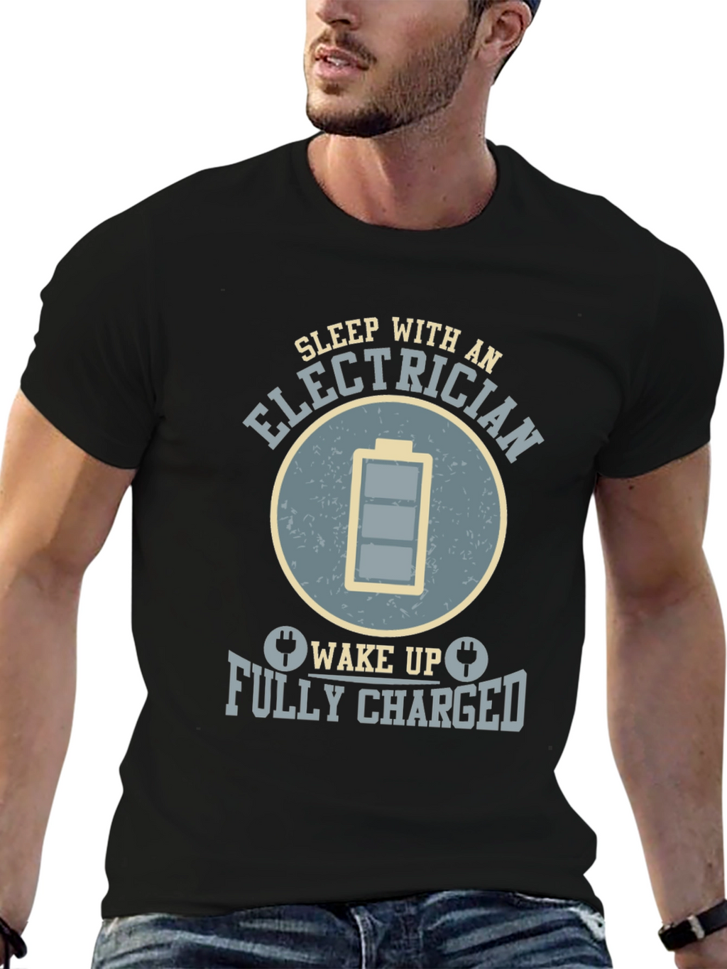 Electrician Humor Graphic T-Shirt