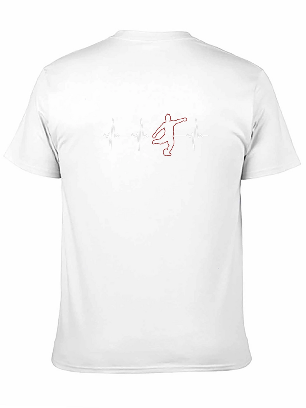 Soccer Heartbeat T-Shirt - Black Graphic Tee