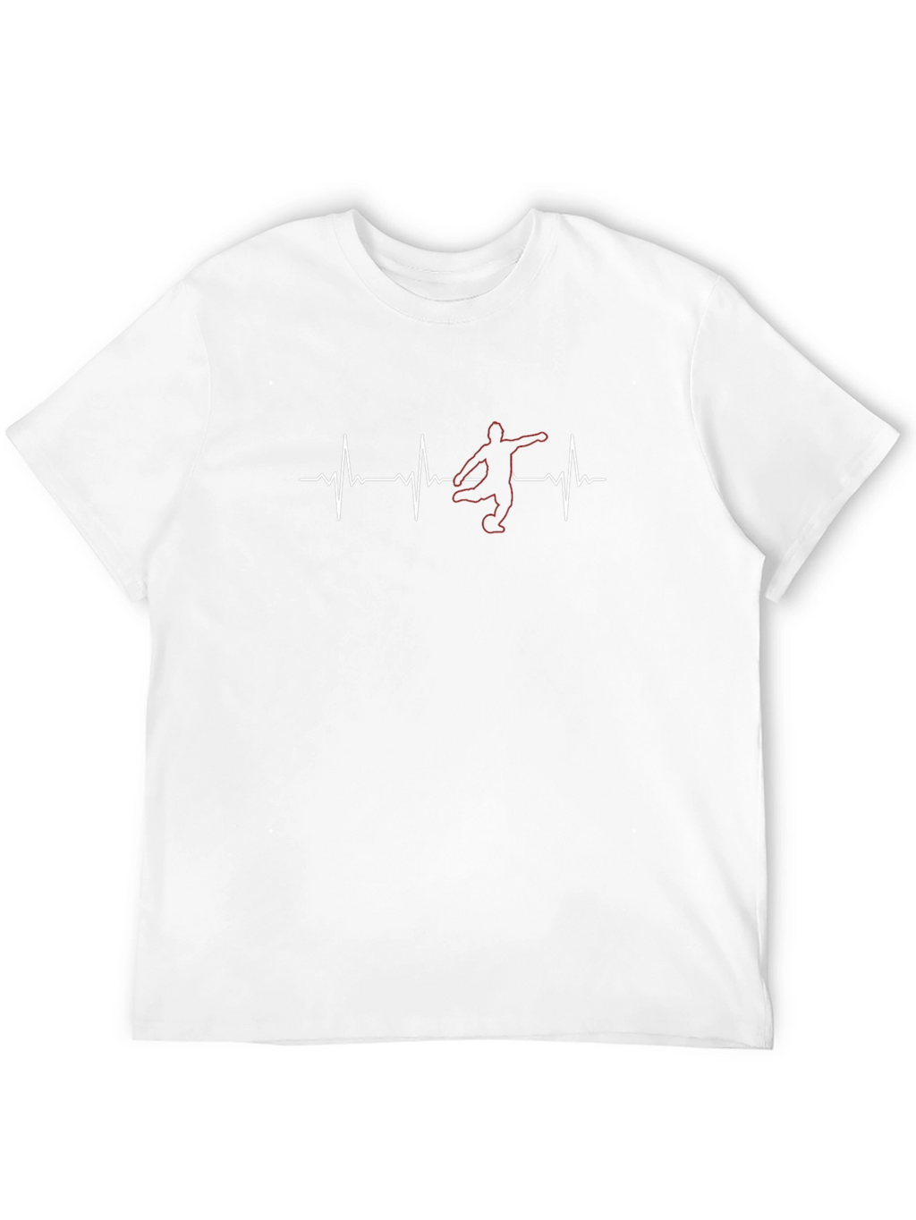 Soccer Heartbeat T-Shirt - Black Graphic Tee