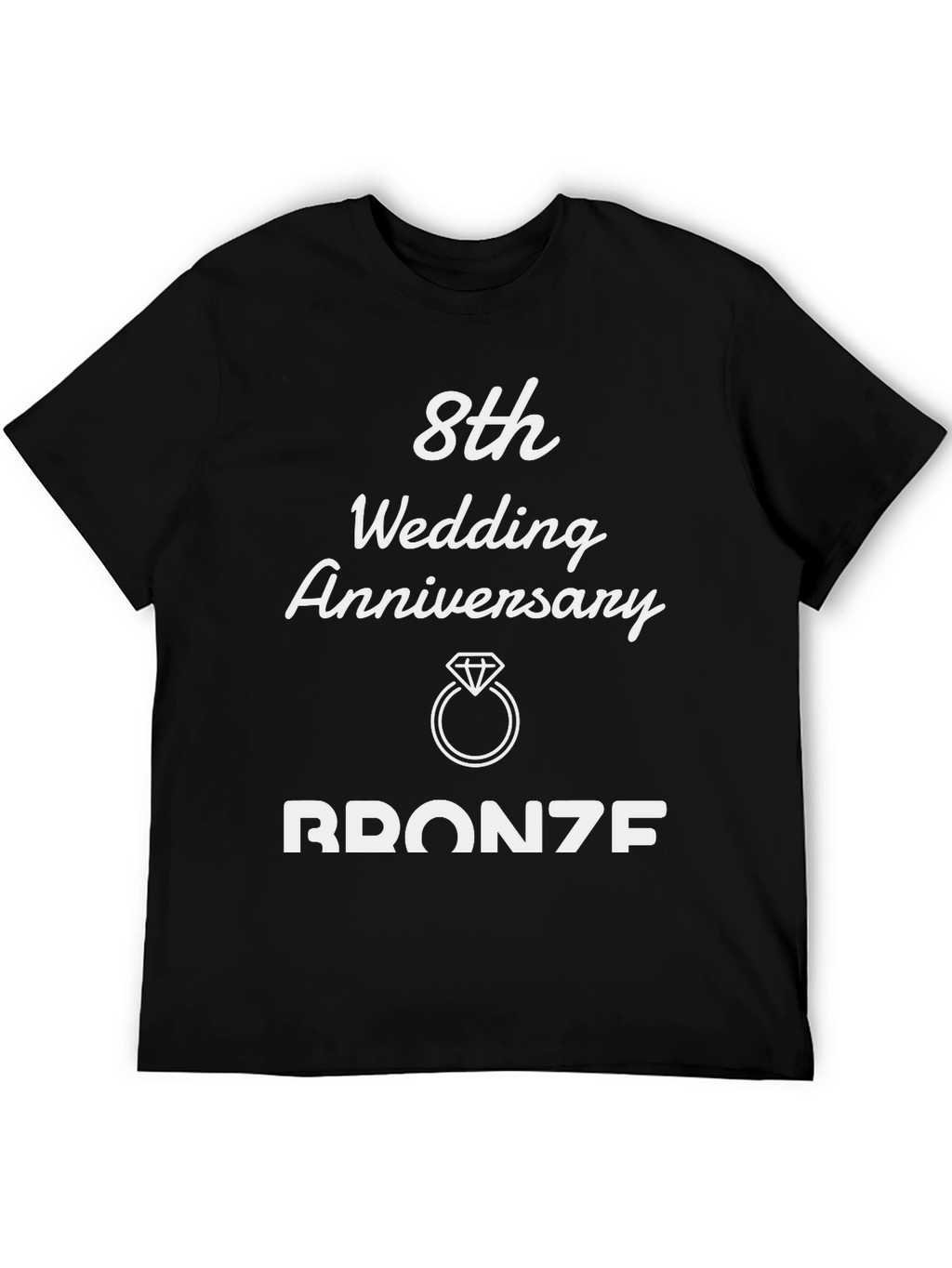 8th Wedding Anniversary Bronze T-Shirt