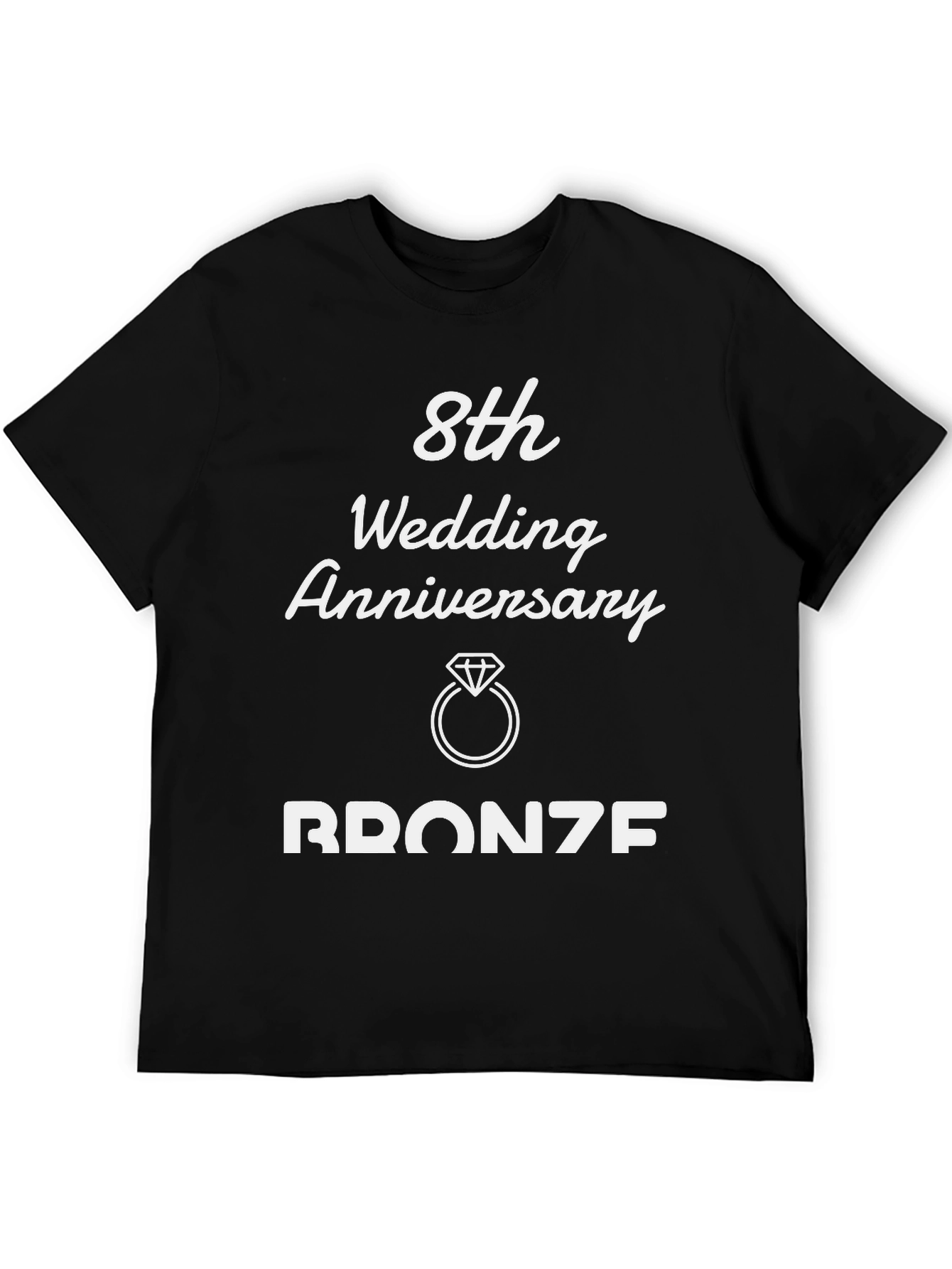 8th Wedding Anniversary Bronze T-Shirt