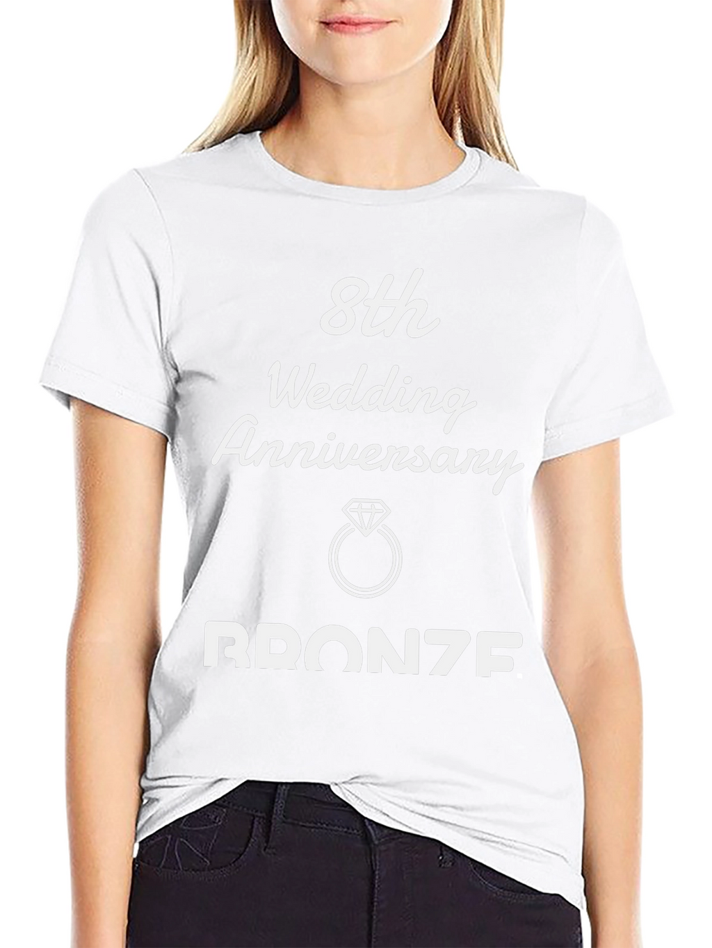 8th Wedding Anniversary Bronze T-Shirt