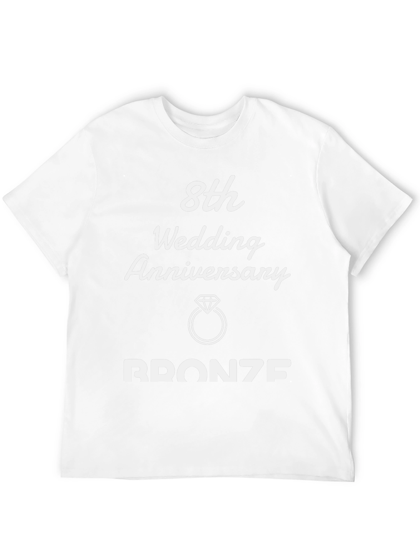 8th Wedding Anniversary Bronze T-Shirt