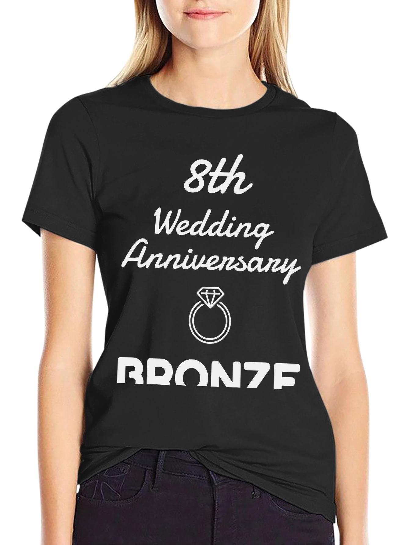 8th Wedding Anniversary Bronze T-Shirt