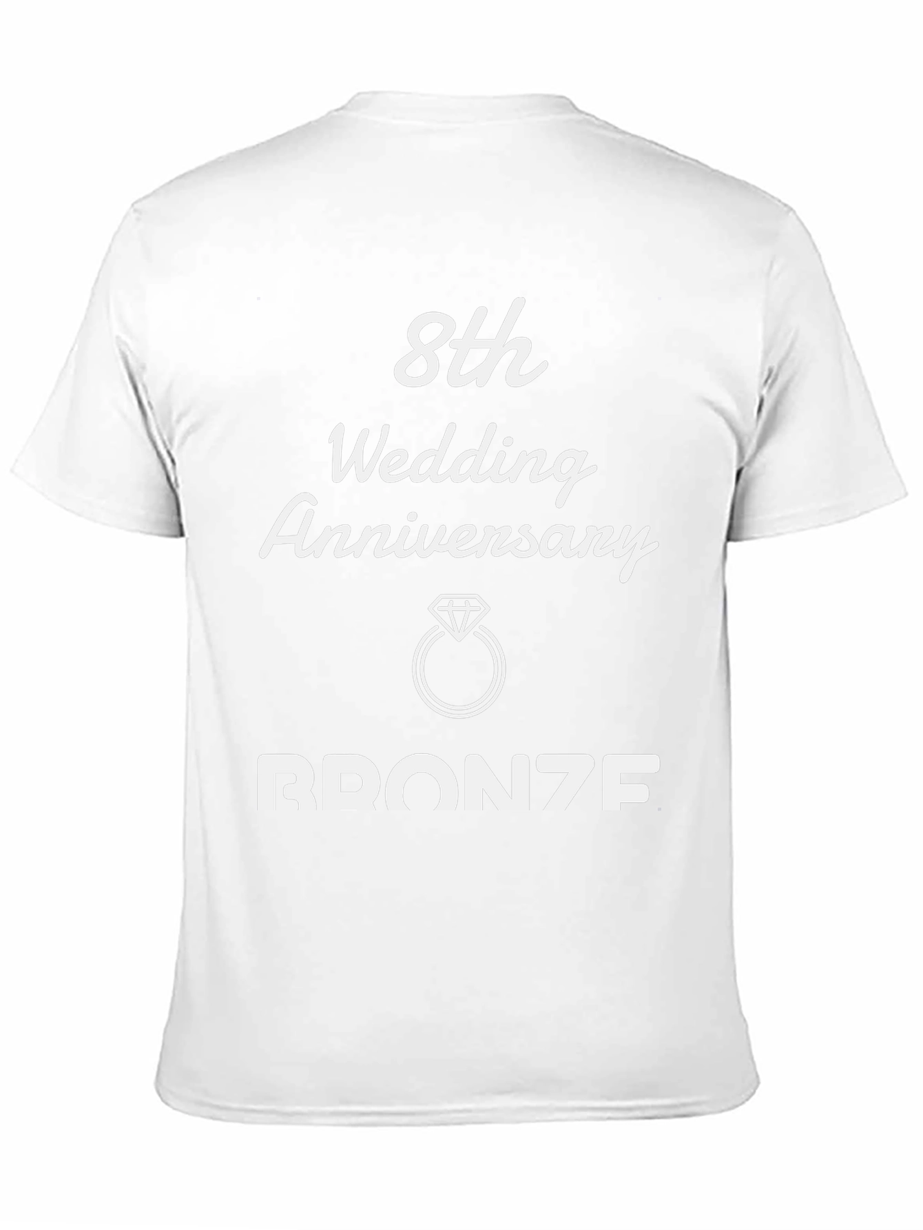 8th Wedding Anniversary Bronze T-Shirt