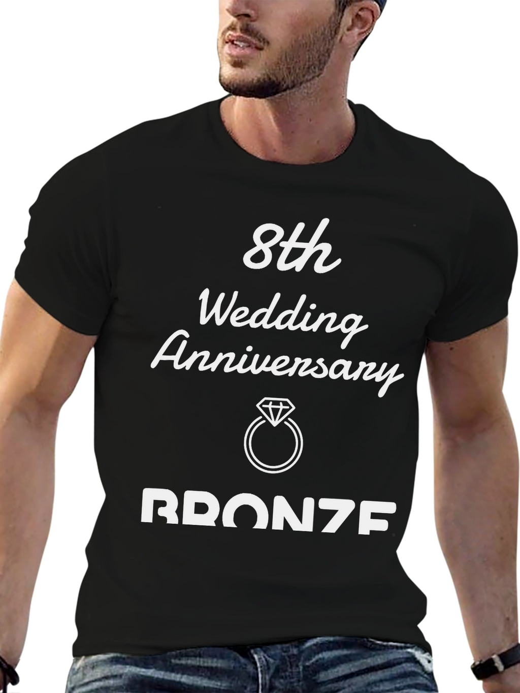 8th Wedding Anniversary Bronze T-Shirt