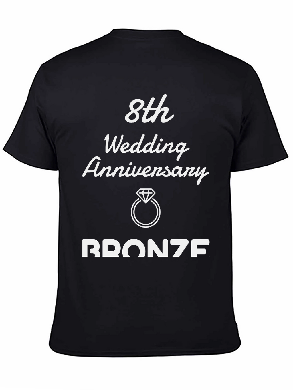 8th Wedding Anniversary Bronze T-Shirt