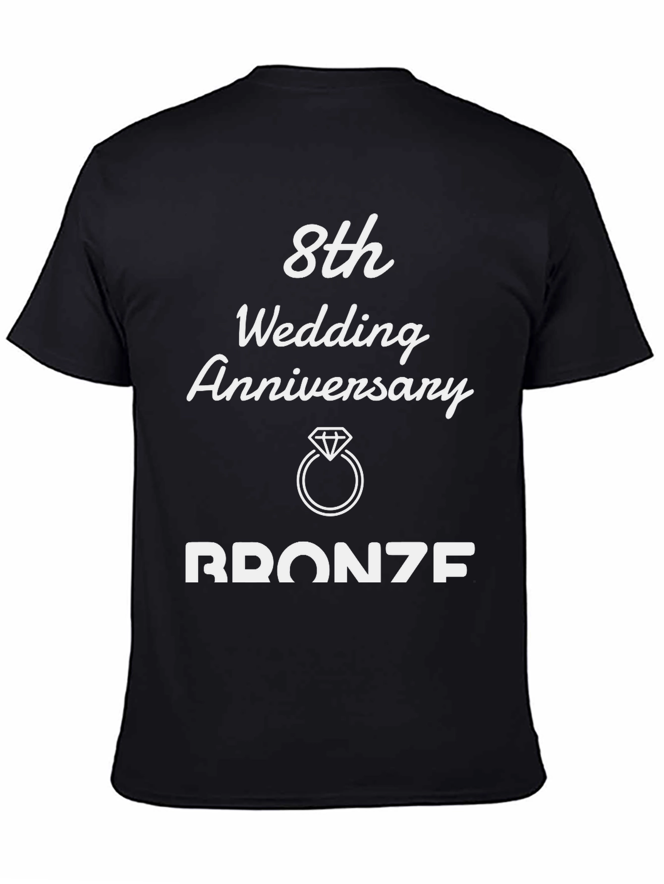 8th Wedding Anniversary Bronze T-Shirt