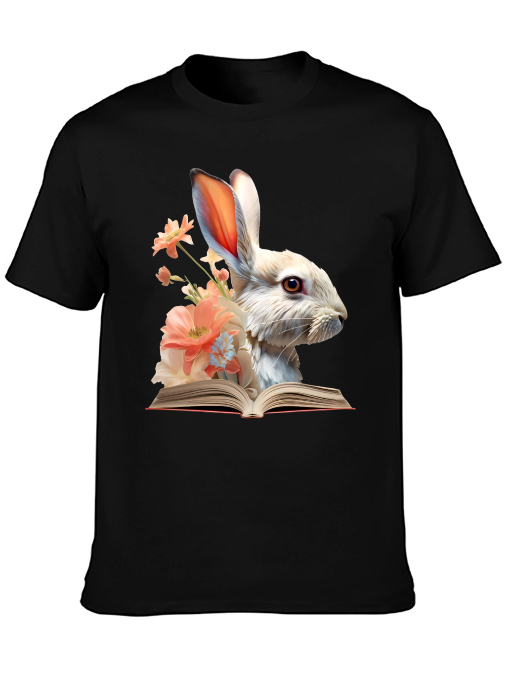 Bunny Reader Graphic T-Shirt