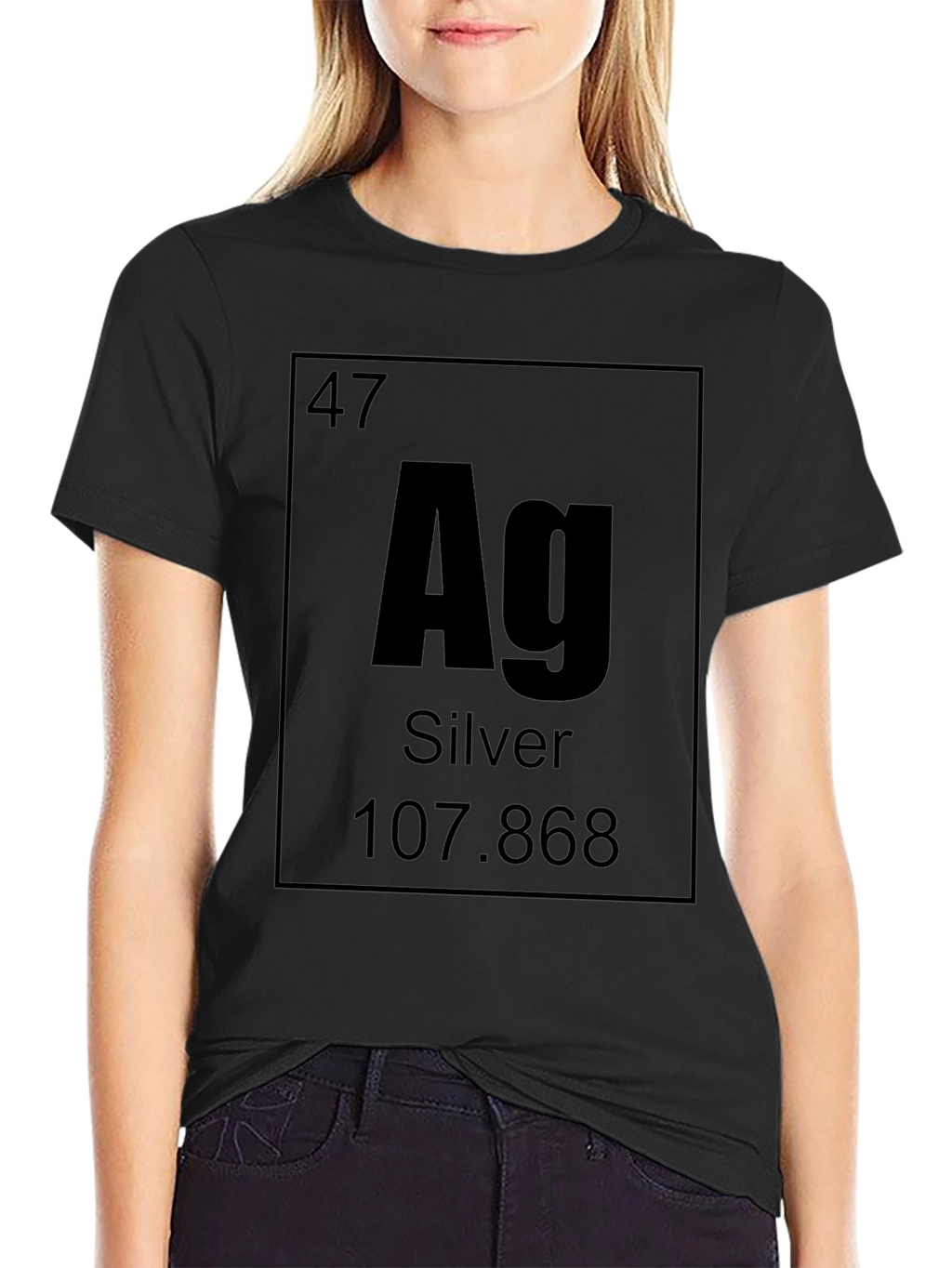 Periodic Table Silver Element T-Shirt - Chemistry Science Tee