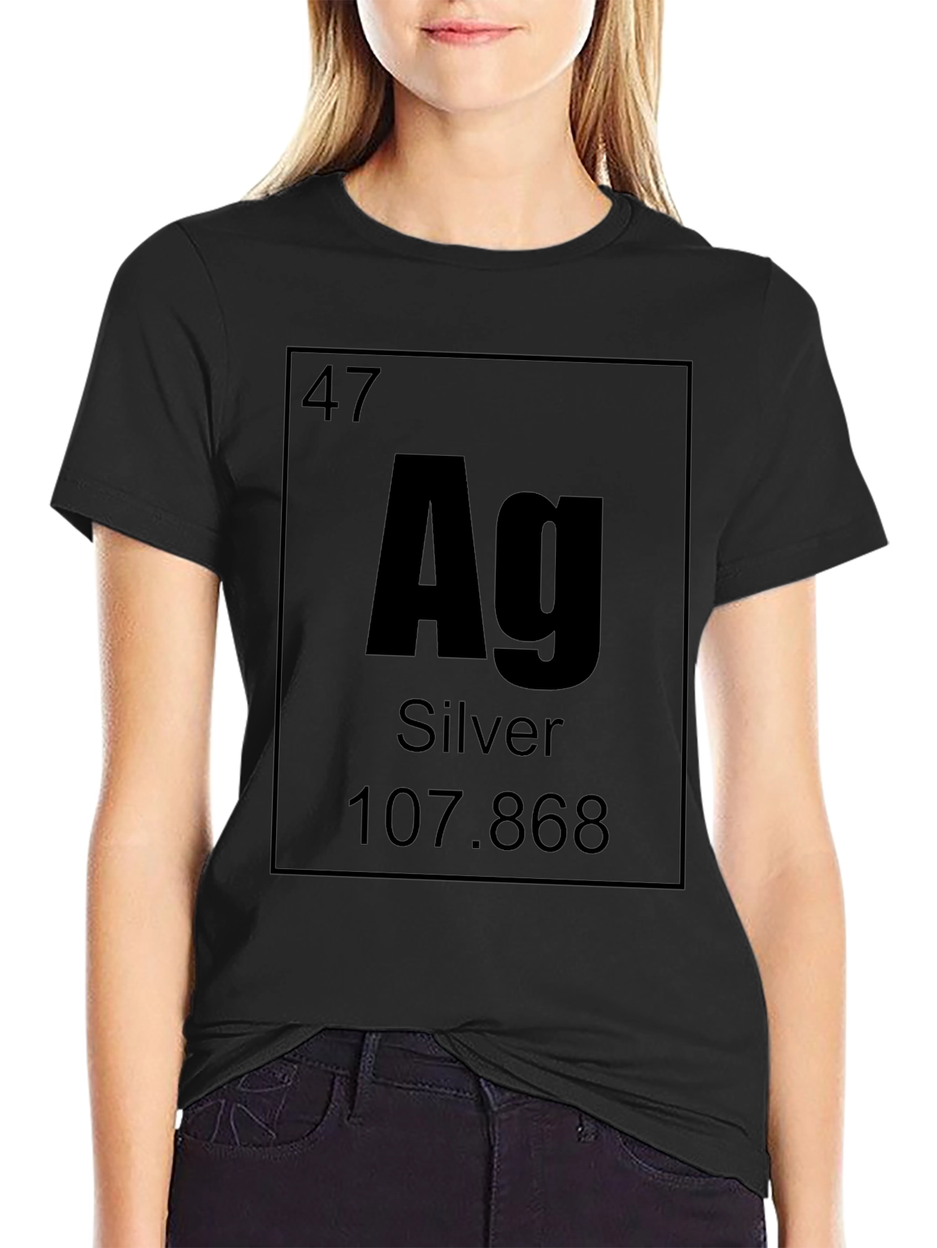 Periodic Table Silver Element T-Shirt - Chemistry Science Tee