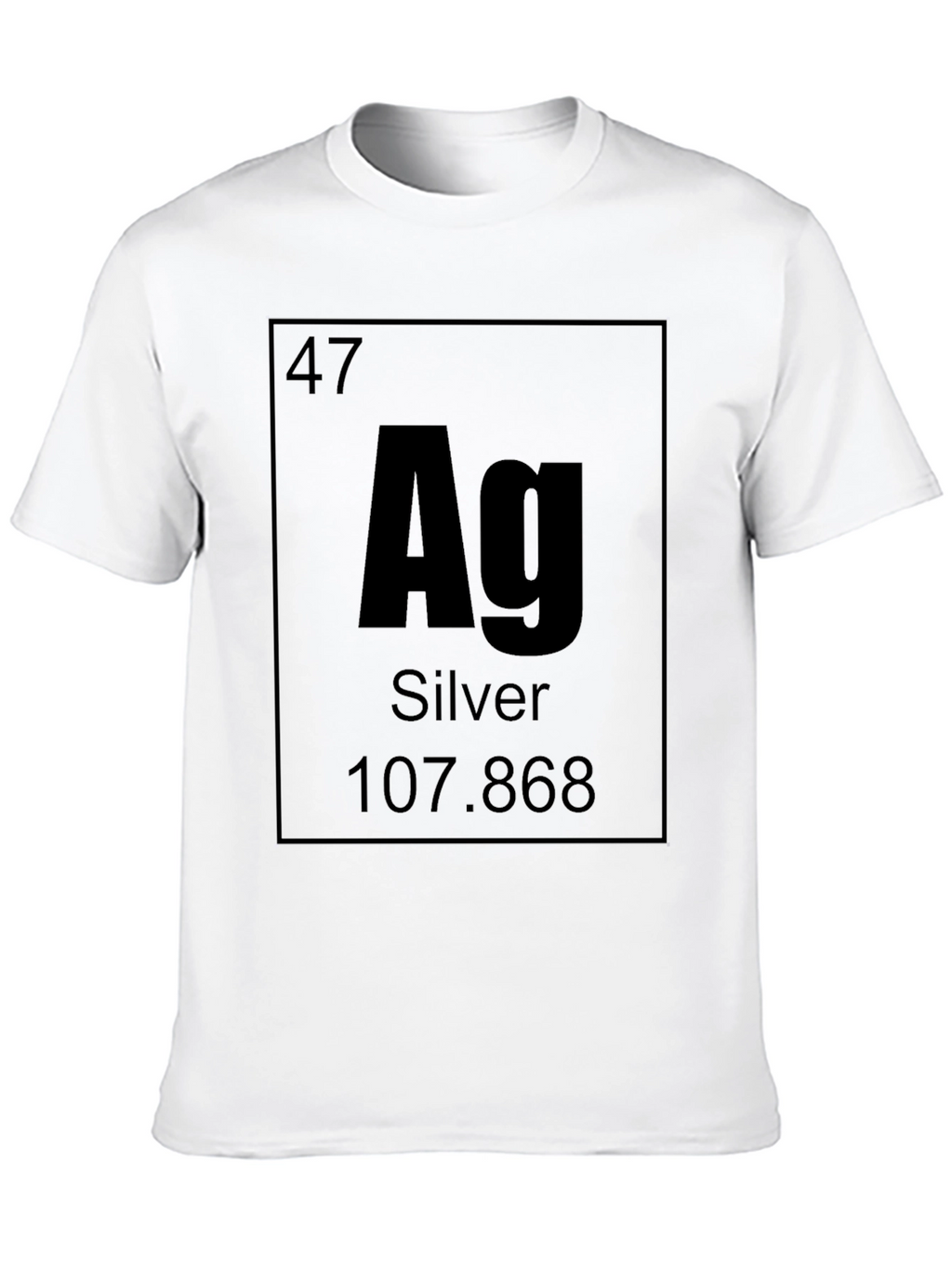 Periodic Table Silver Element T-Shirt - Chemistry Science Tee