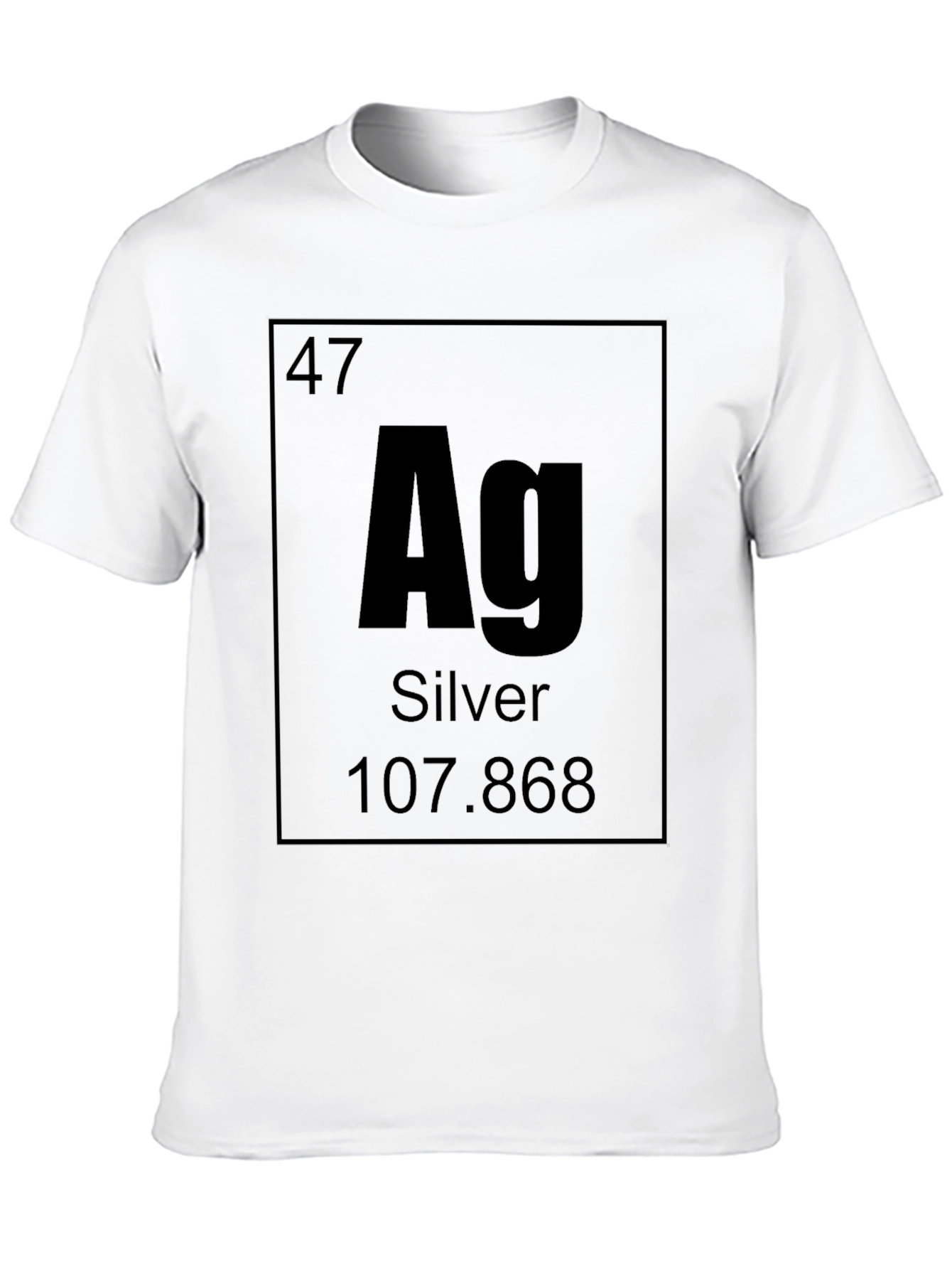 Periodic Table Silver Element T-Shirt - Chemistry Science Tee