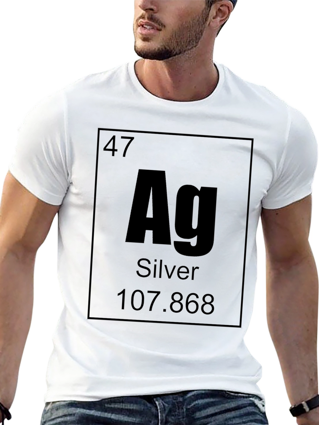 Periodic Table Silver Element T-Shirt - Chemistry Science Tee