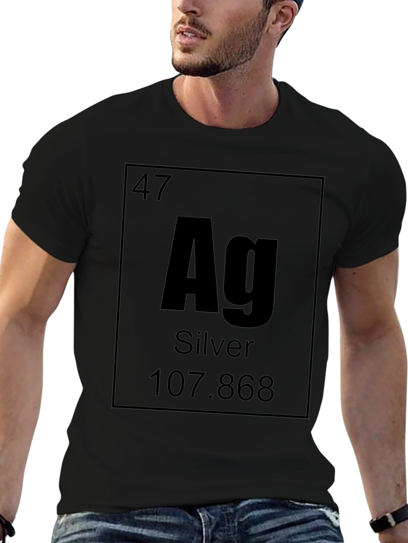 Periodic Table Silver Element T-Shirt - Chemistry Science Tee