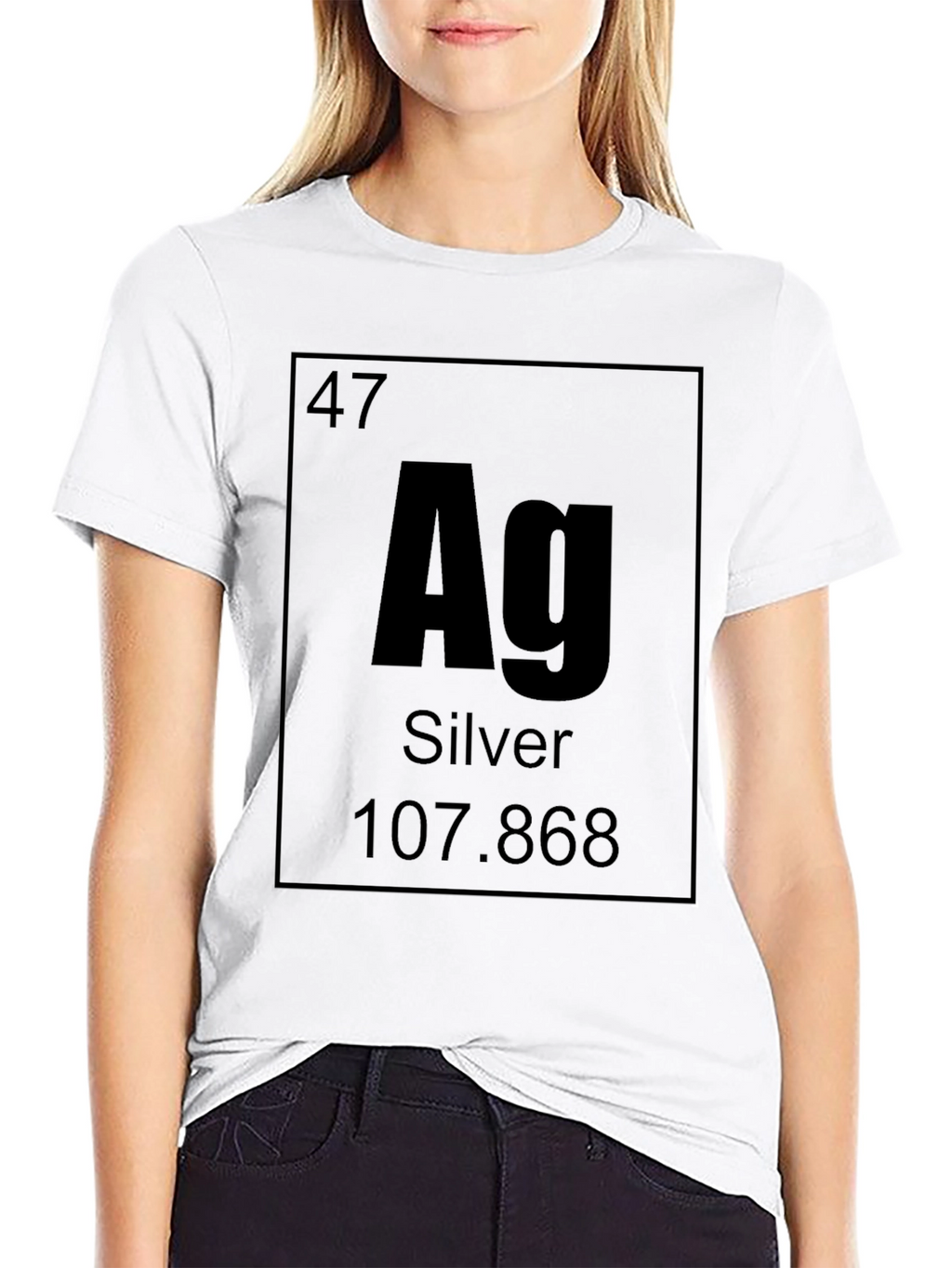 Periodic Table Silver Element T-Shirt - Chemistry Science Tee