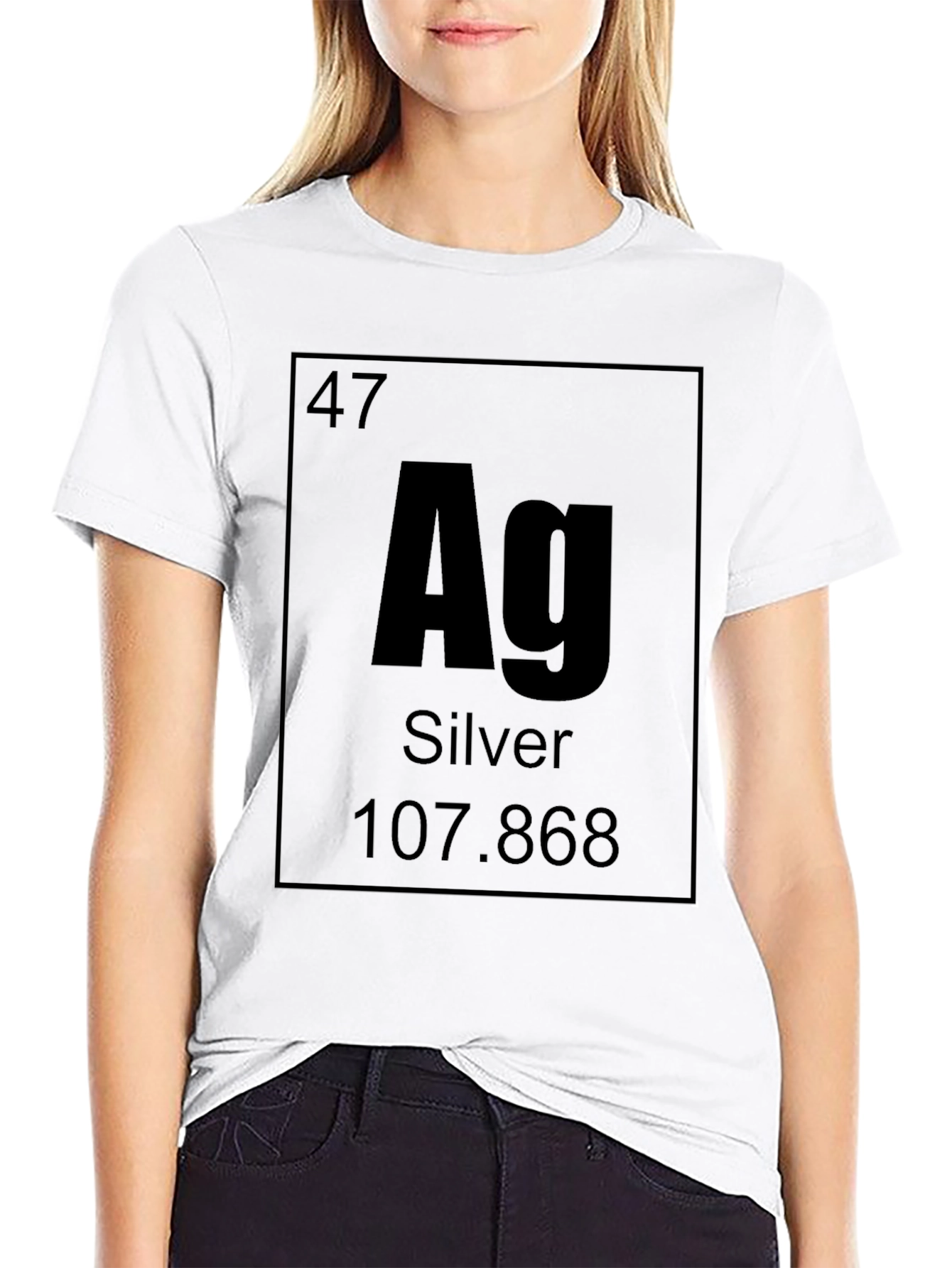 Periodic Table Silver Element T-Shirt - Chemistry Science Tee
