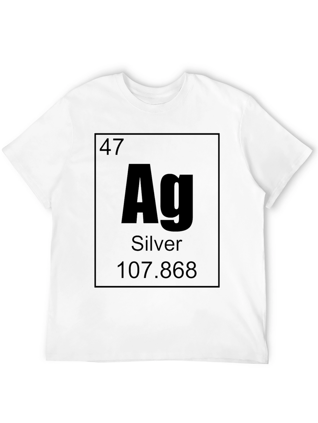 Periodic Table Silver Element T-Shirt - Chemistry Science Tee