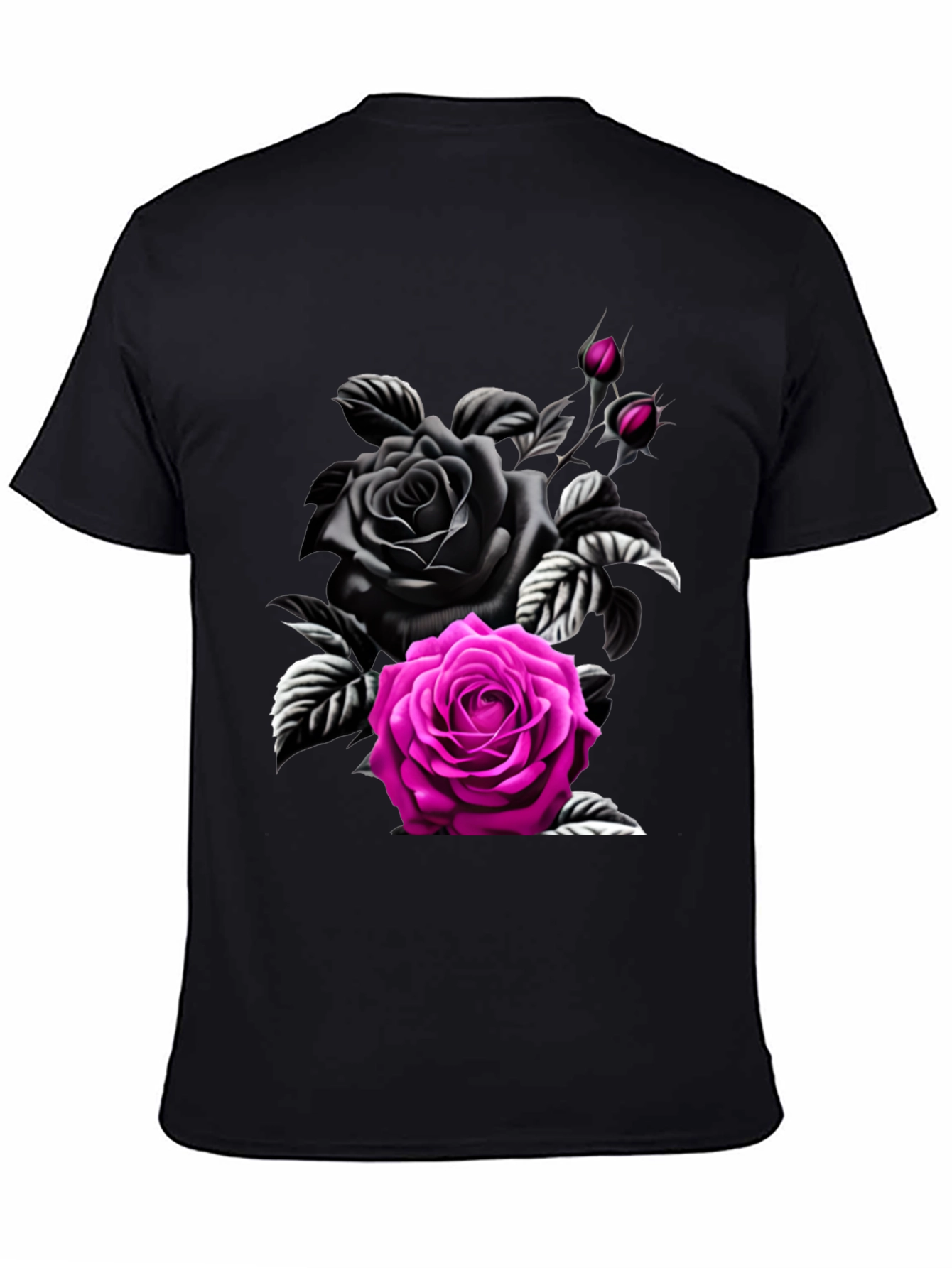 Rose Graphic Tee - Bold Floral Design