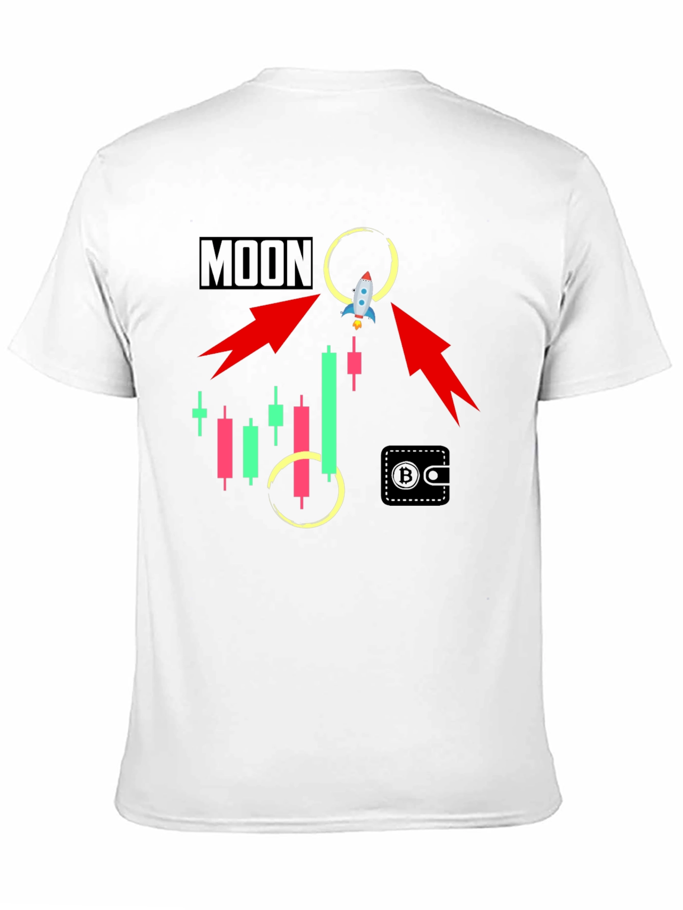 To the Moon Crypto T-Shirt - Trader Gift