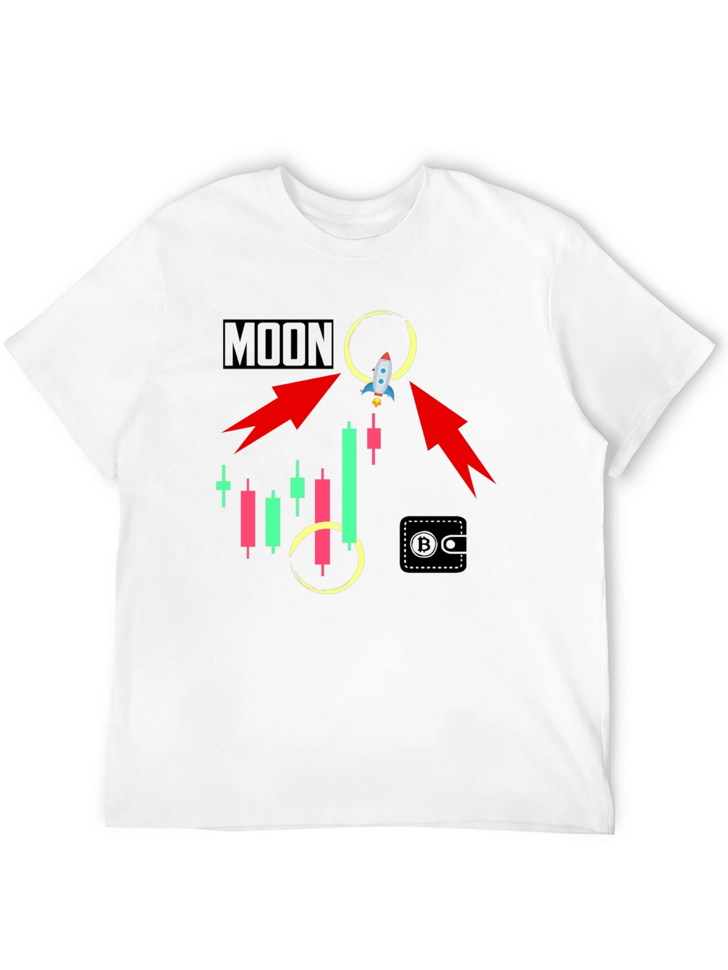 To the Moon Crypto T-Shirt - Trader Gift