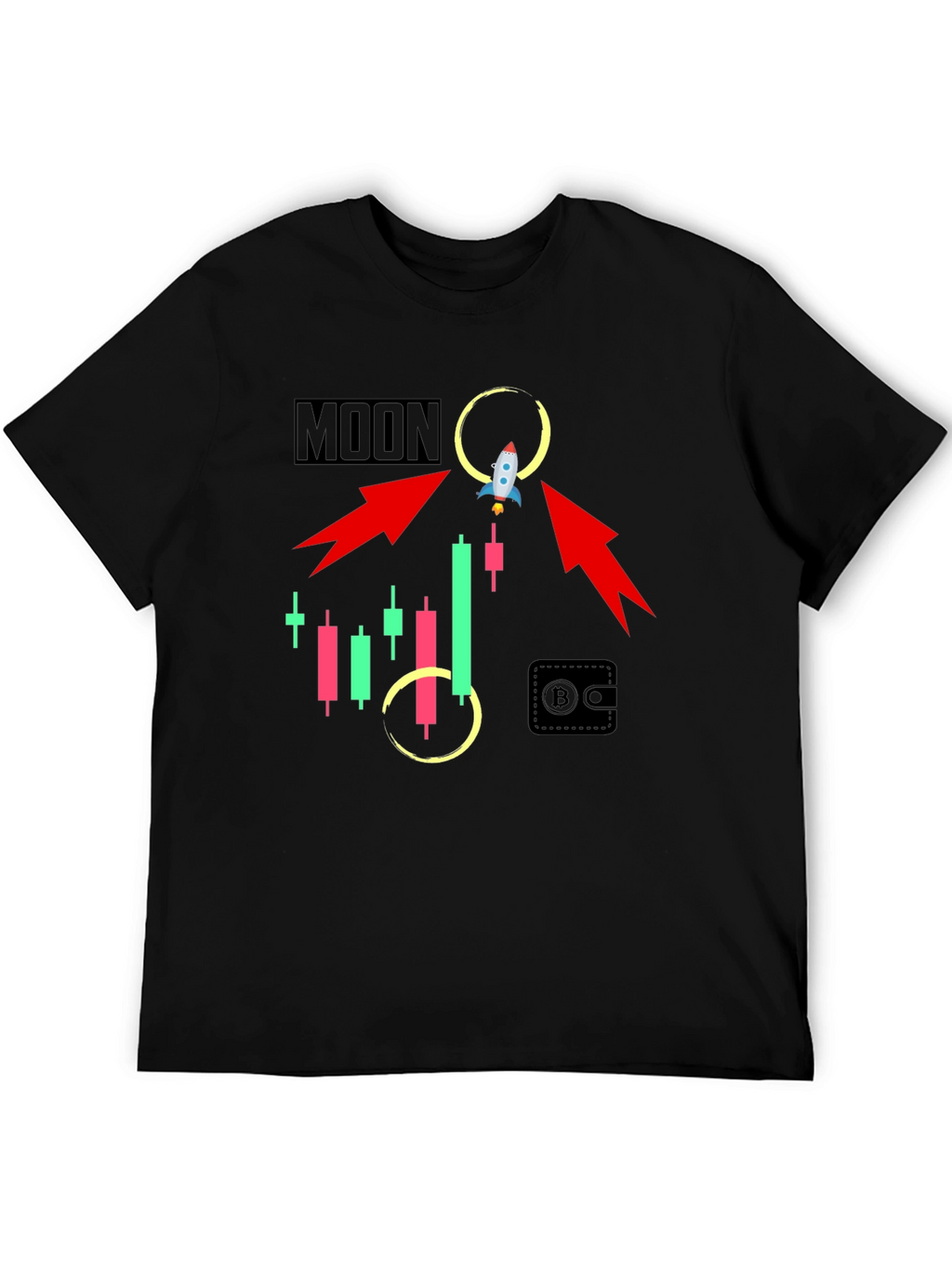 To the Moon Crypto T-Shirt - Trader Gift